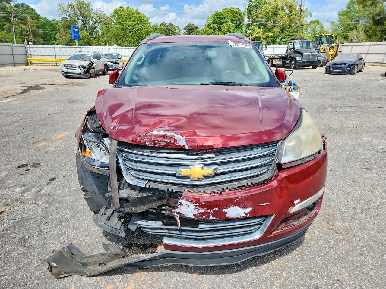 2015 Chevrolet Traverse Lt Red vin: 1GNKRGKD4FJ202602