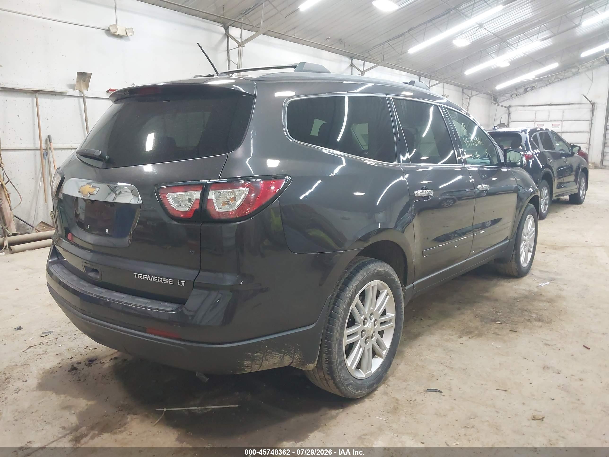2015 Chevrolet Traverse Lt Black vin: 1GNKRGKD5FJ184787