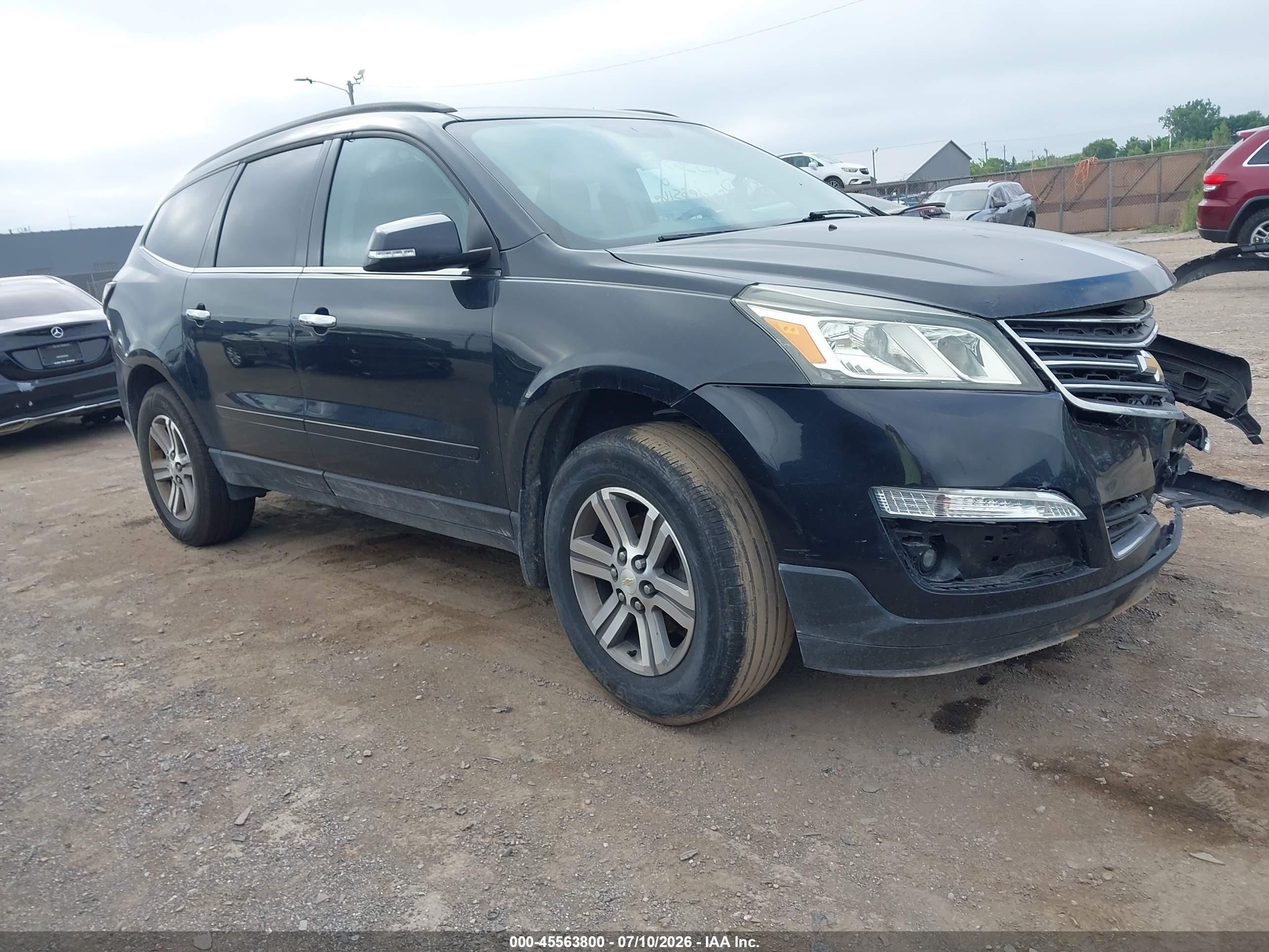 2015 Chevrolet Traverse Lt Black vin: 1GNKRGKD7FJ279500