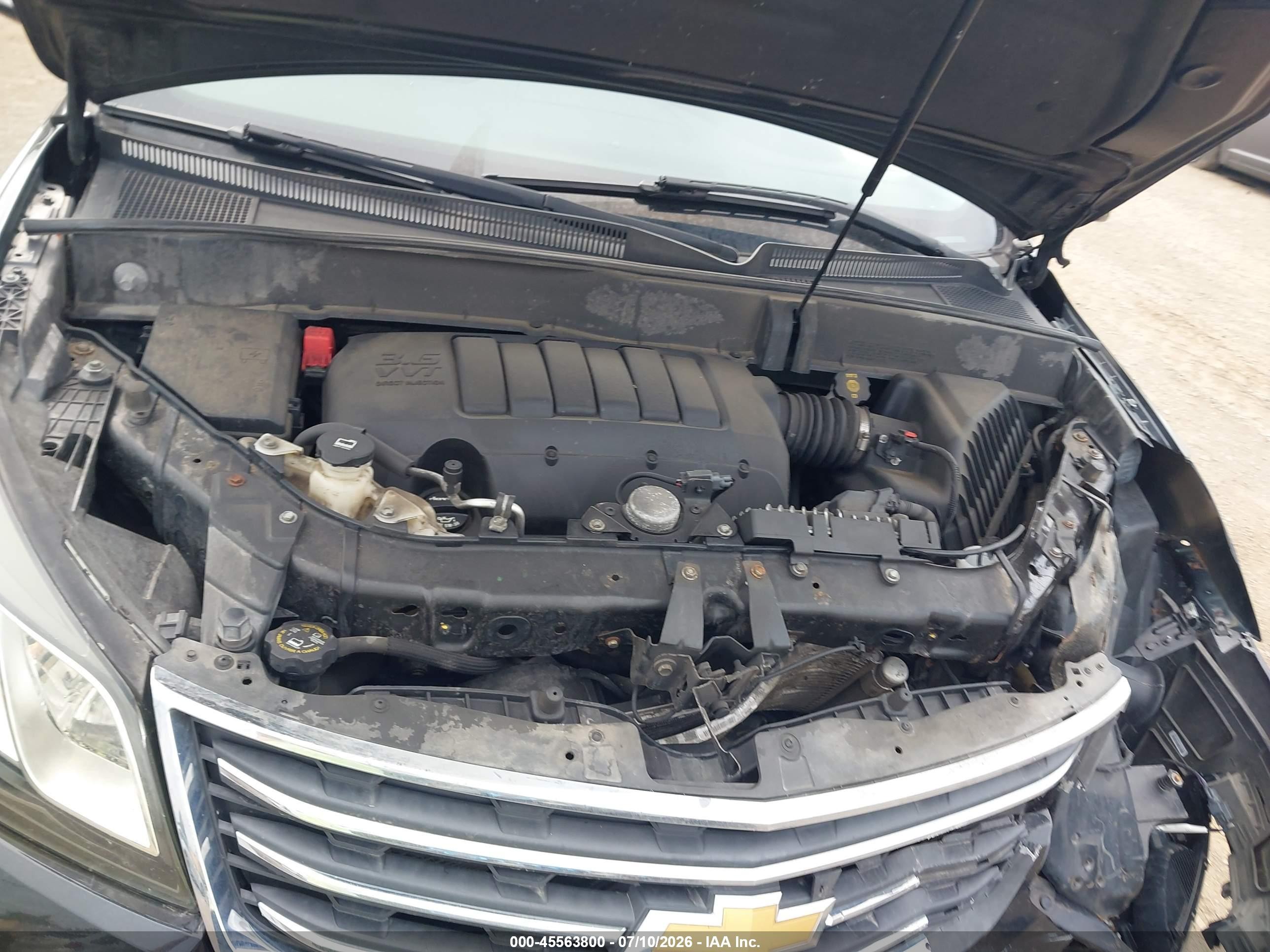 2015 Chevrolet Traverse Lt Черный vin: 1GNKRGKD7FJ279500