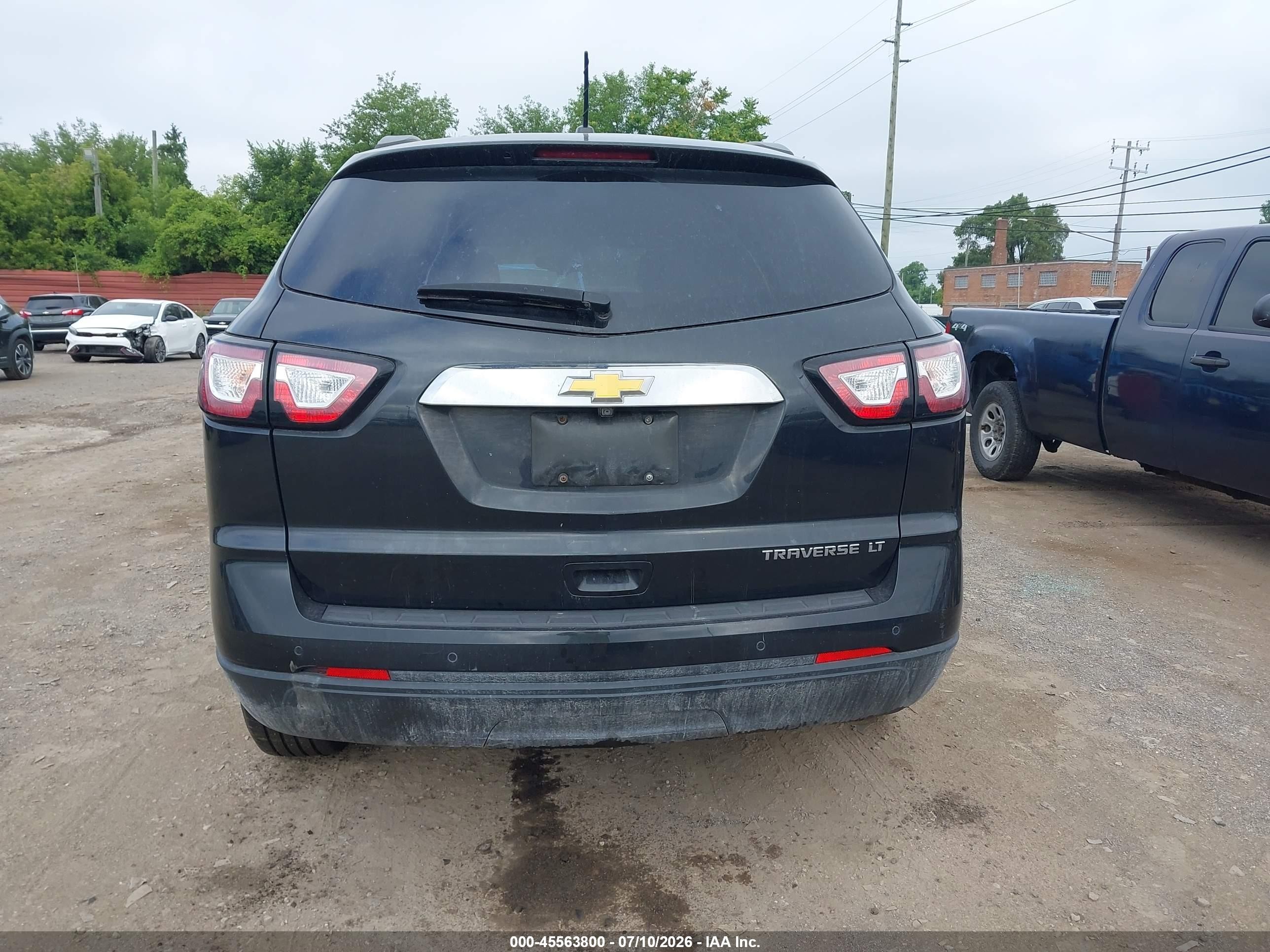 2015 Chevrolet Traverse Lt Черный vin: 1GNKRGKD7FJ279500