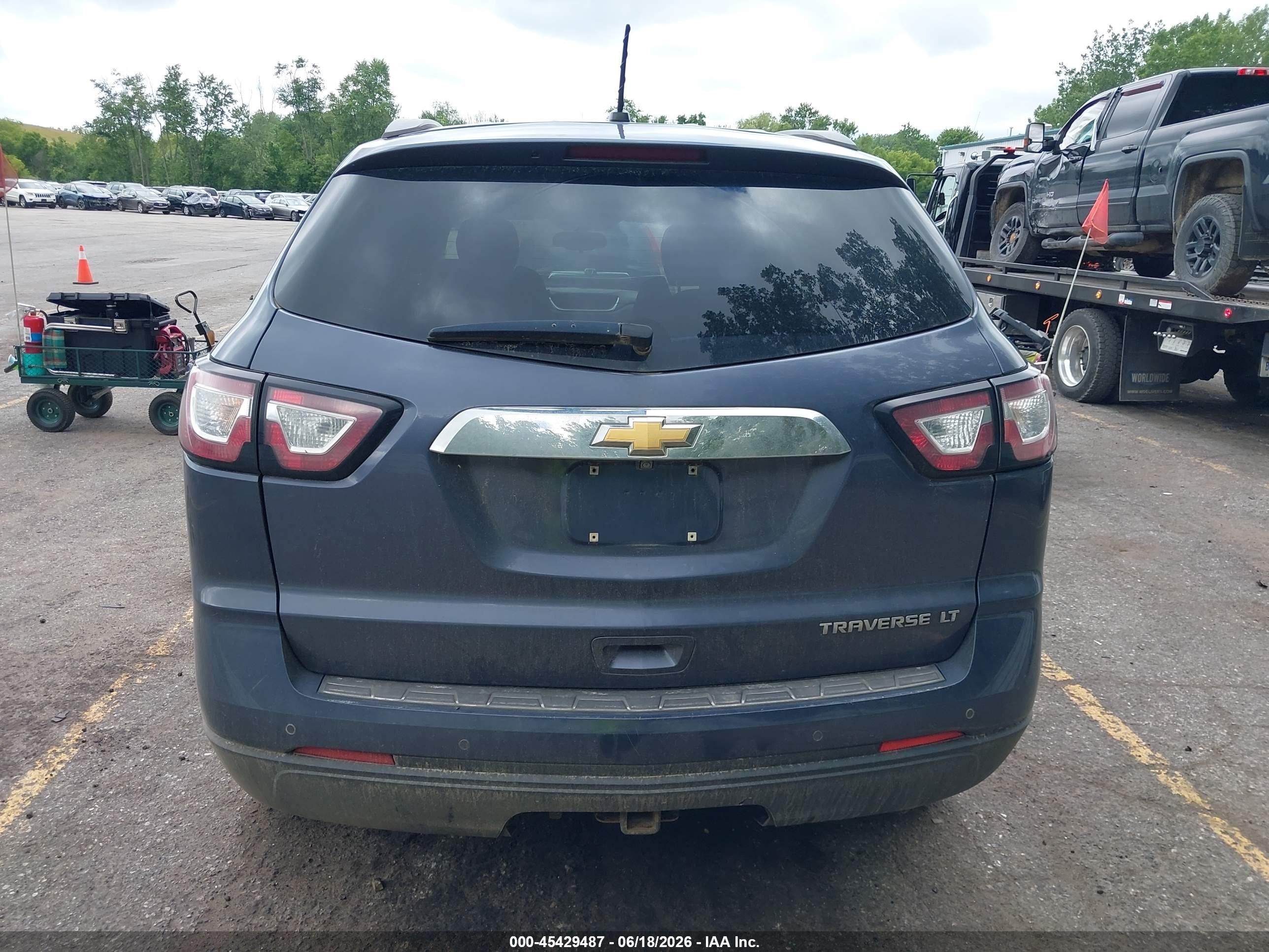 2014 Chevrolet Traverse 1lt Blue vin: 1GNKRGKD8EJ239148