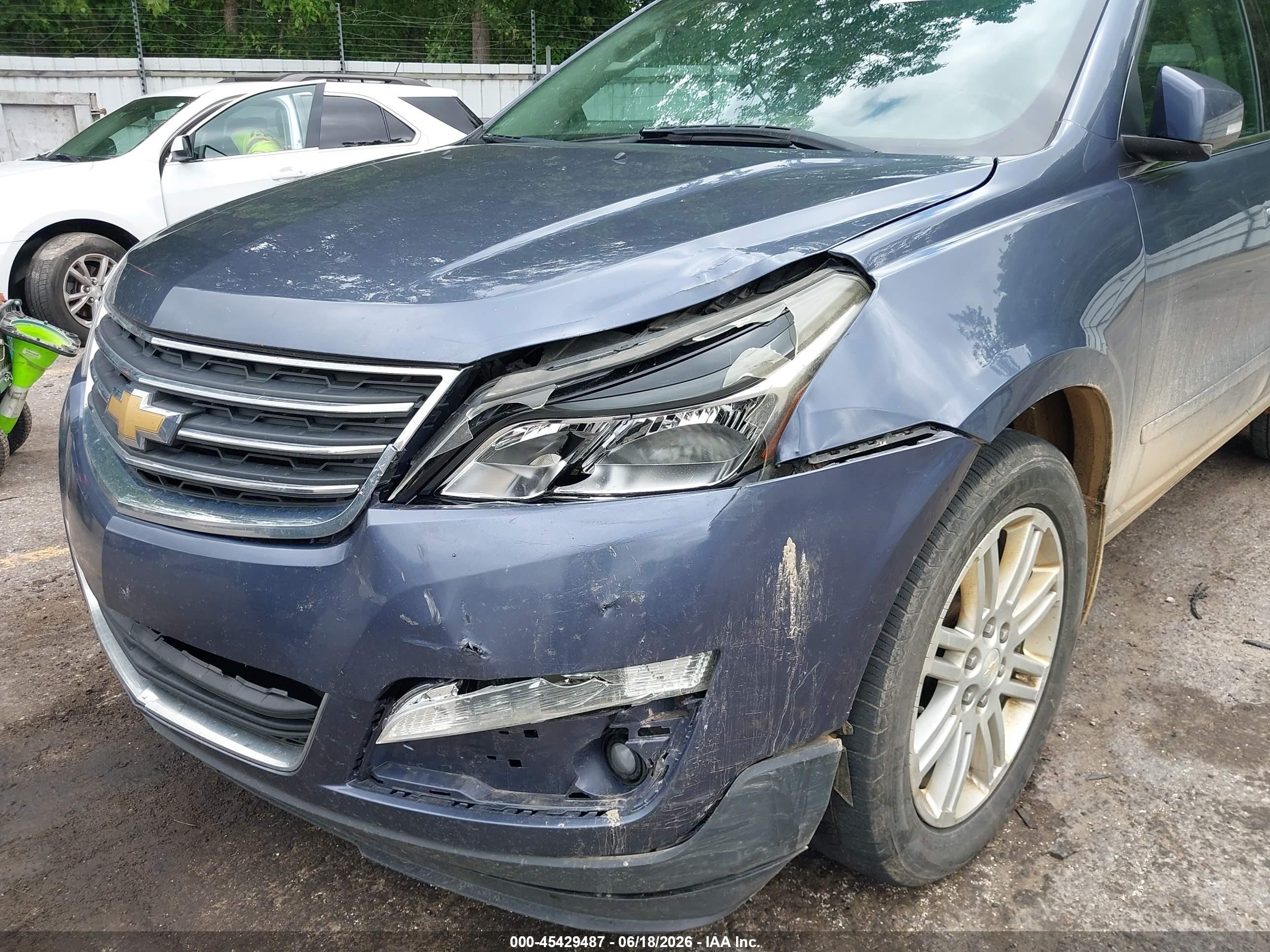 2014 Chevrolet Traverse 1lt Blue vin: 1GNKRGKD8EJ239148