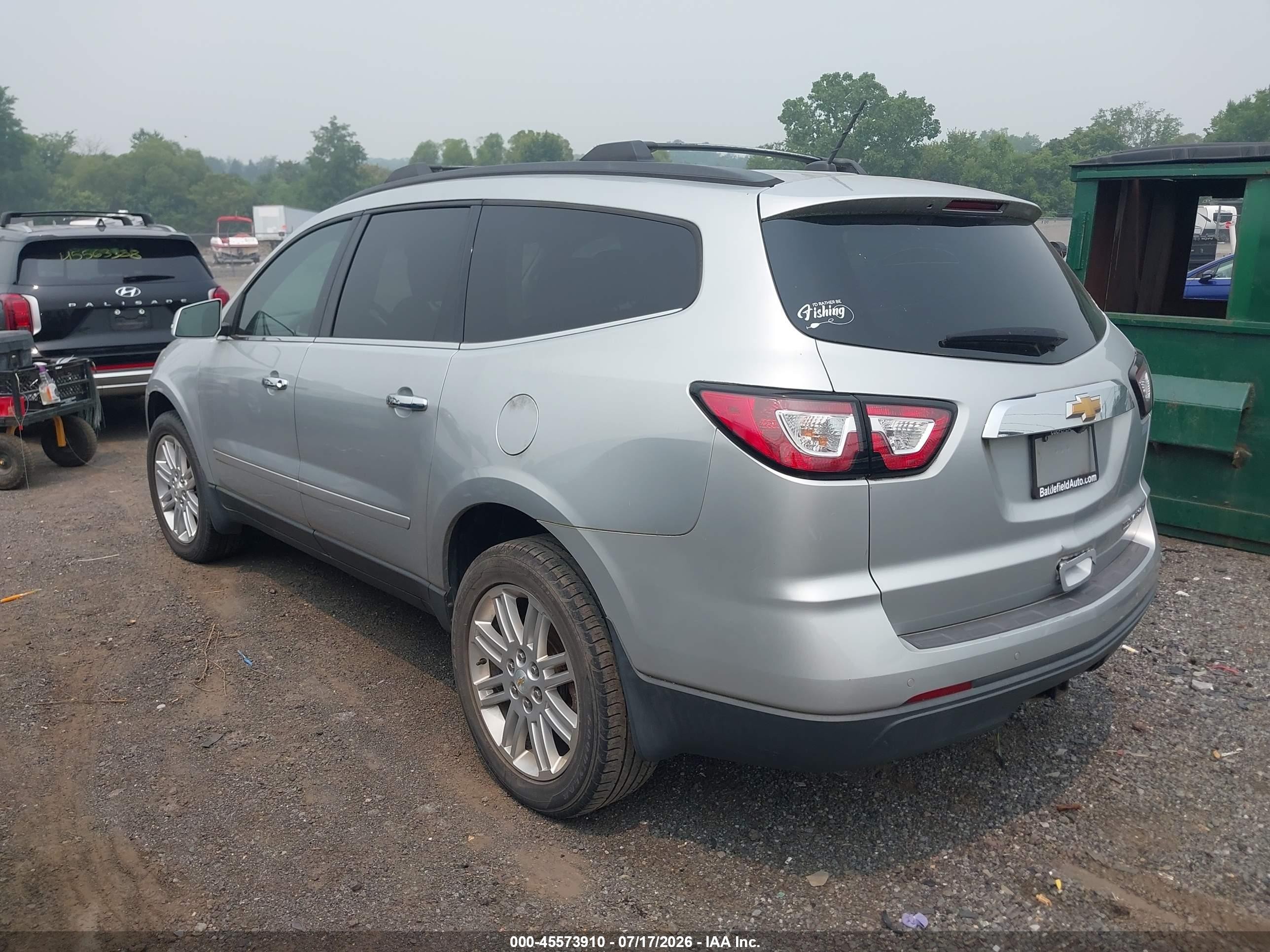 2015 Chevrolet Traverse Lt Silver vin: 1GNKRGKD8FJ294944