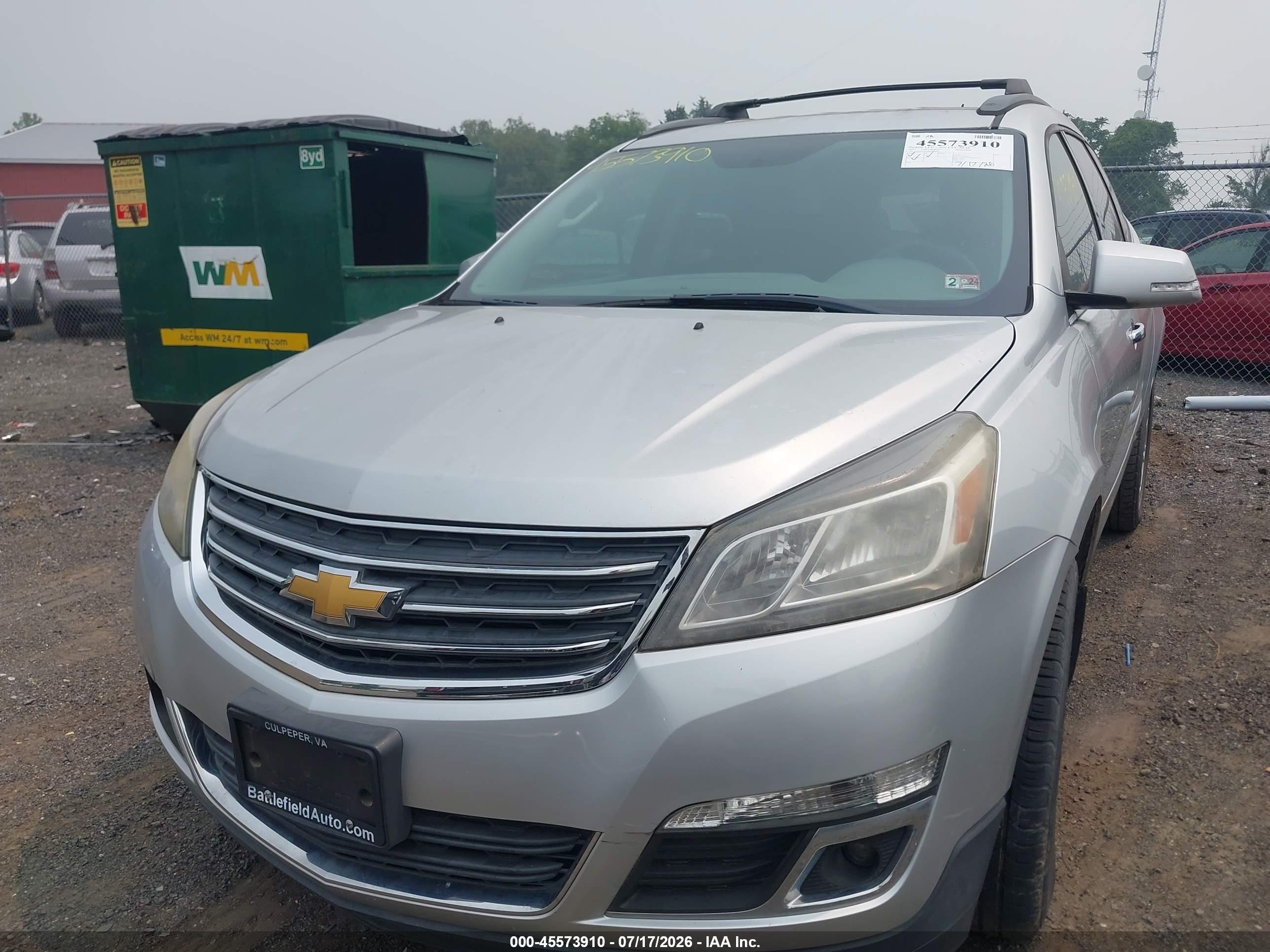2015 Chevrolet Traverse Lt Silver vin: 1GNKRGKD8FJ294944