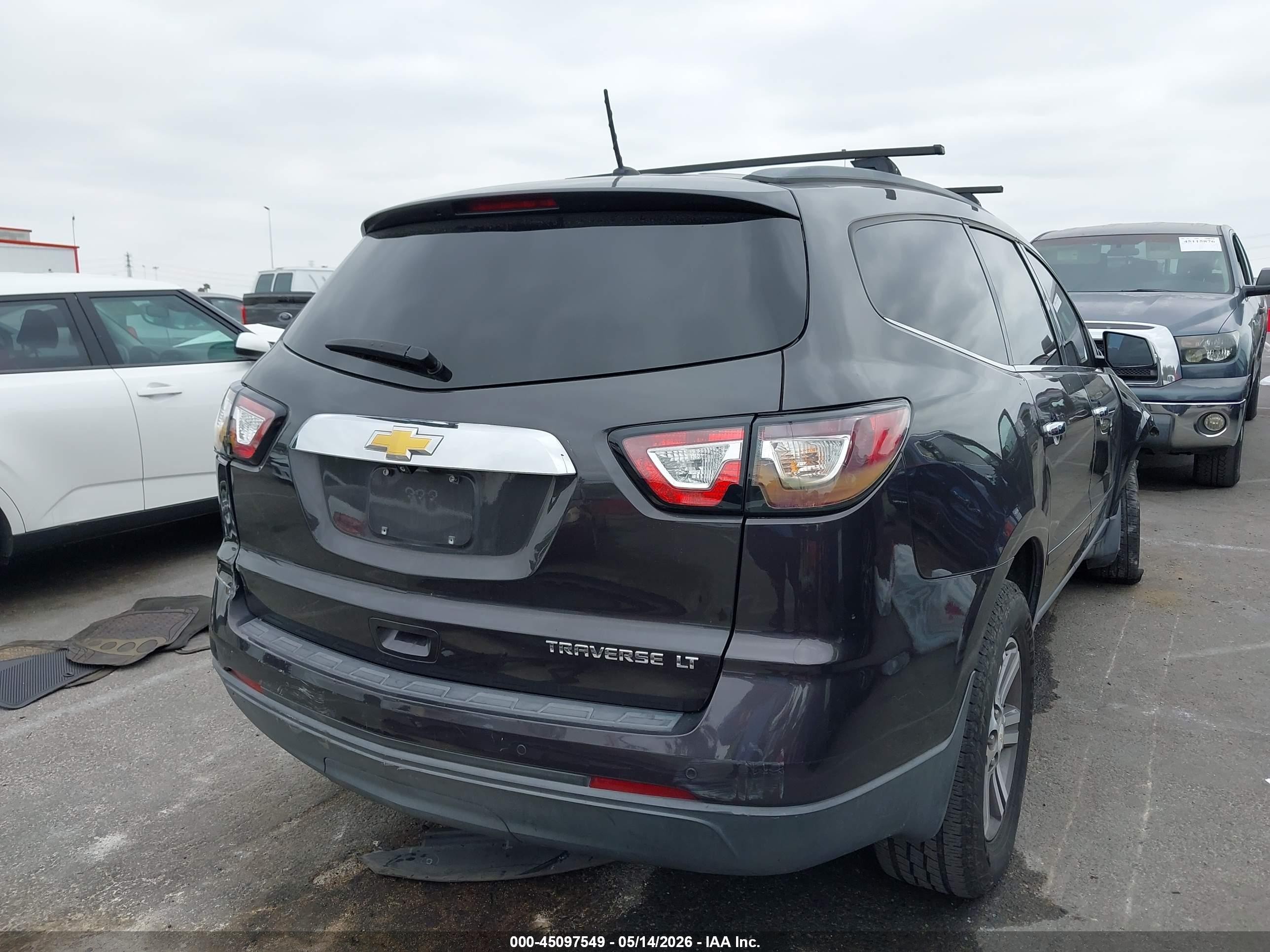 2015 Chevrolet Traverse 1lt Gray vin: 1GNKRGKD8FJ337422