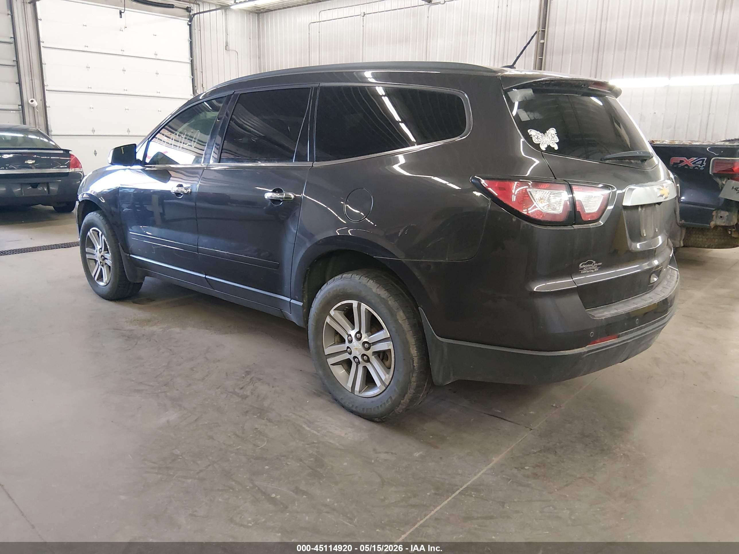2015 Chevrolet Traverse 1lt Gray vin: 1GNKRGKD8FJ347576