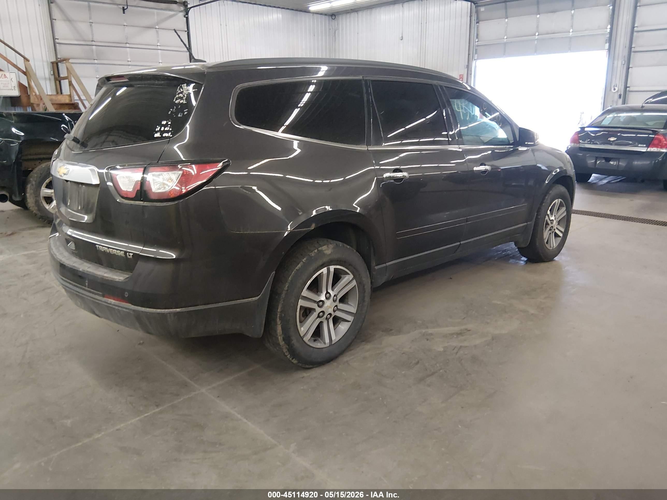 2015 Chevrolet Traverse 1lt Gray vin: 1GNKRGKD8FJ347576