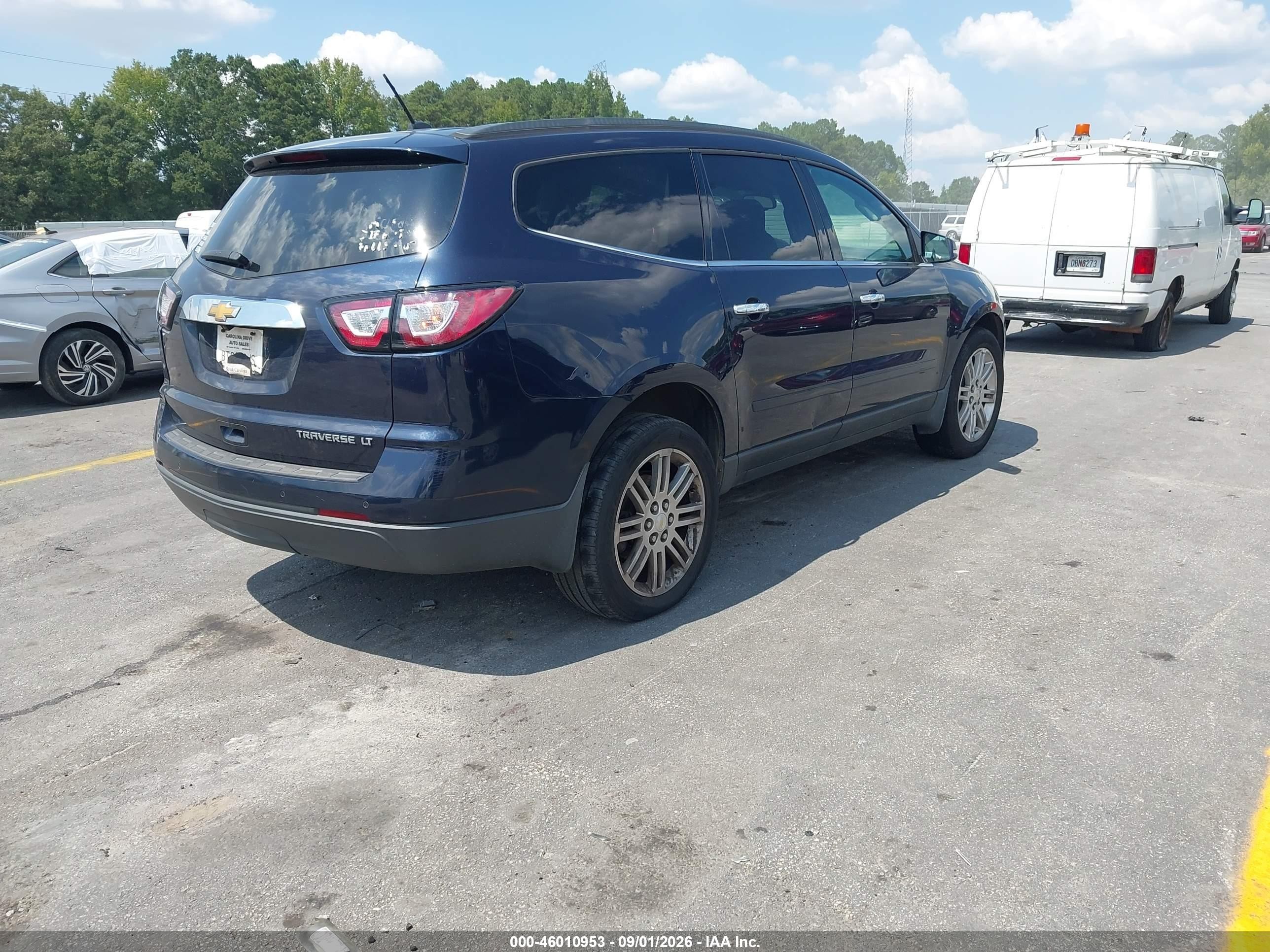2015 Chevrolet Traverse 1lt Dark Blue vin: 1GNKRGKD9FJ111163