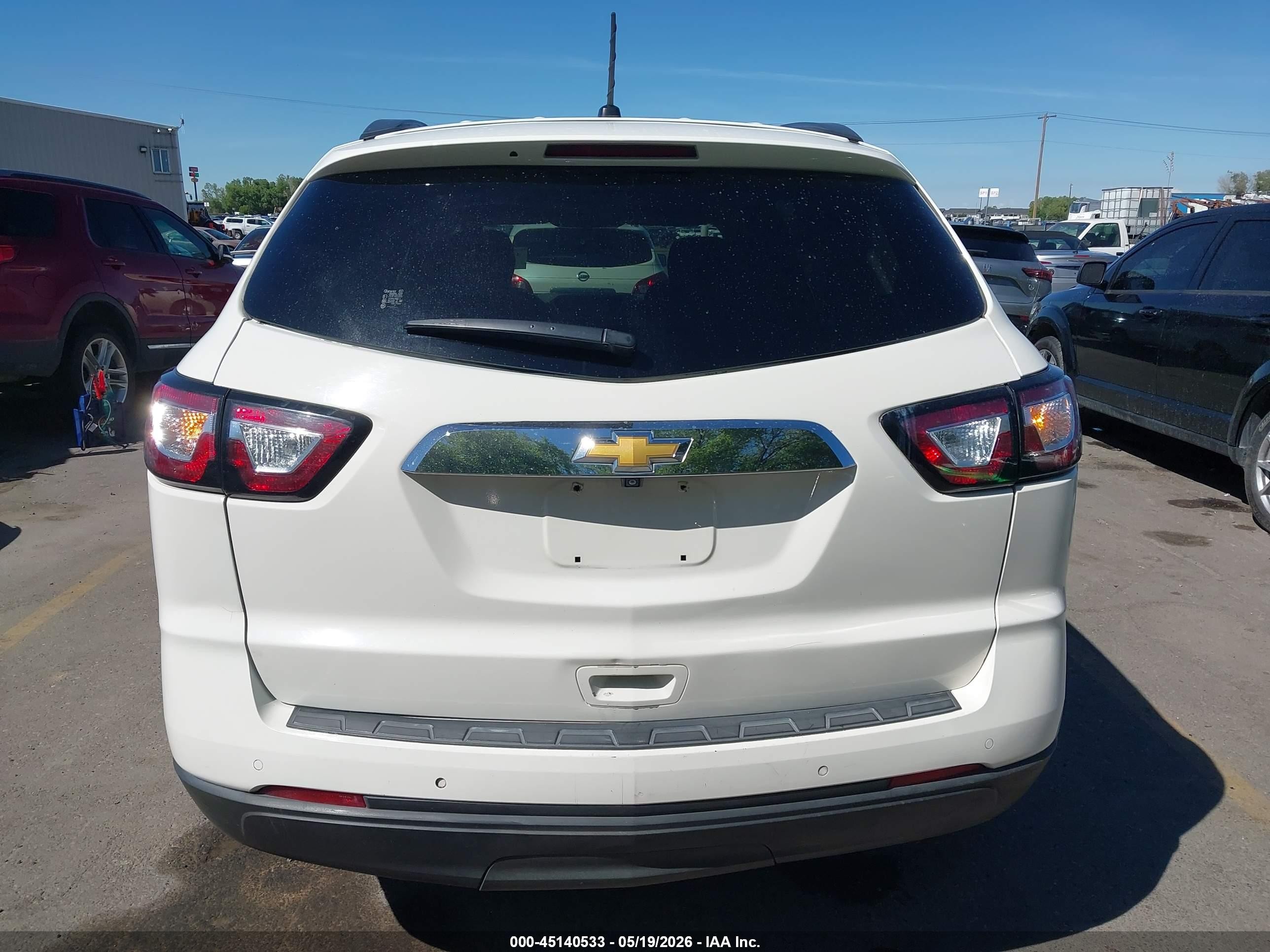 2015 Chevrolet Traverse 1lt Белый vin: 1GNKRGKD9FJ146804