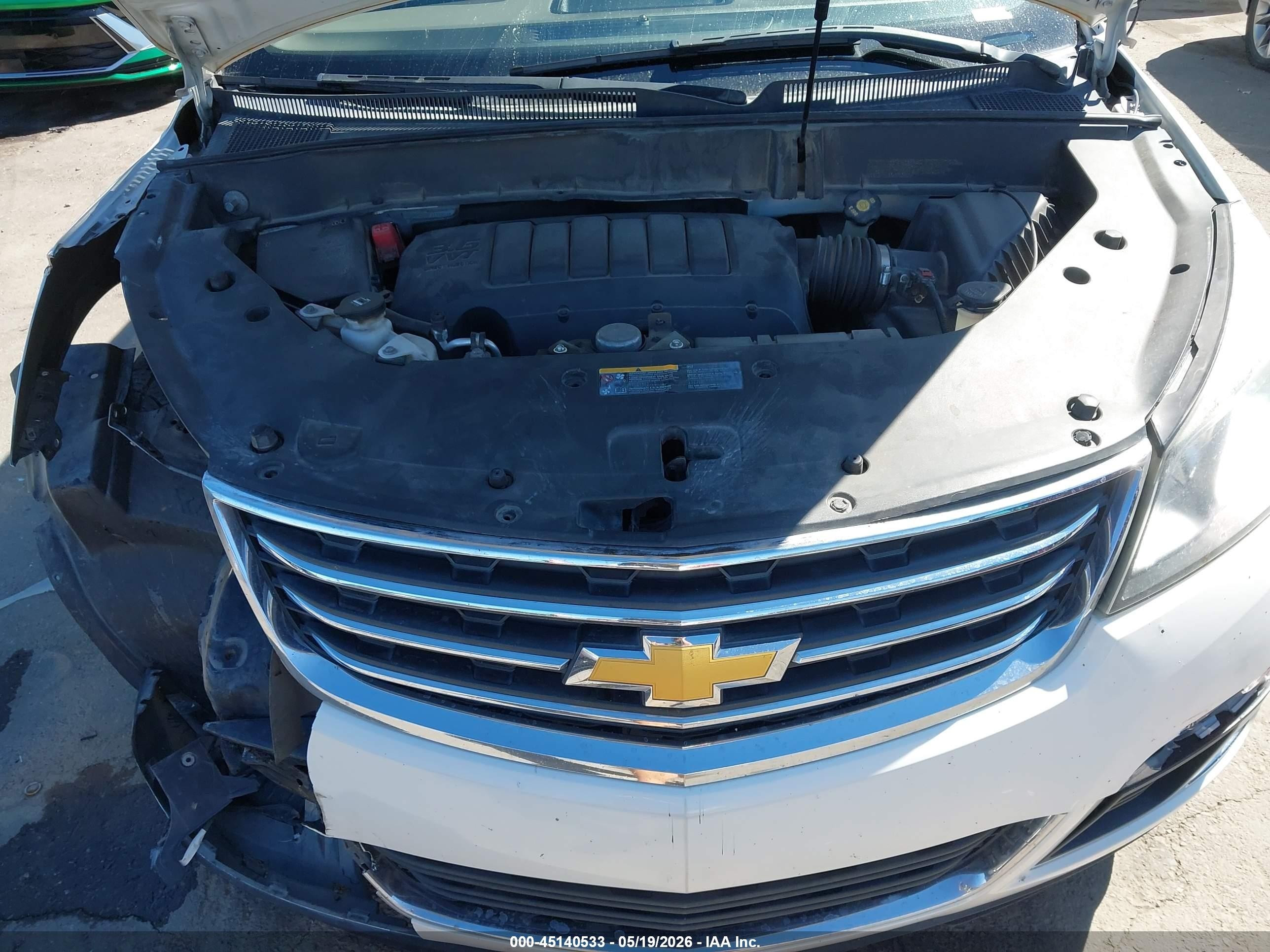 2015 Chevrolet Traverse 1lt Белый vin: 1GNKRGKD9FJ146804