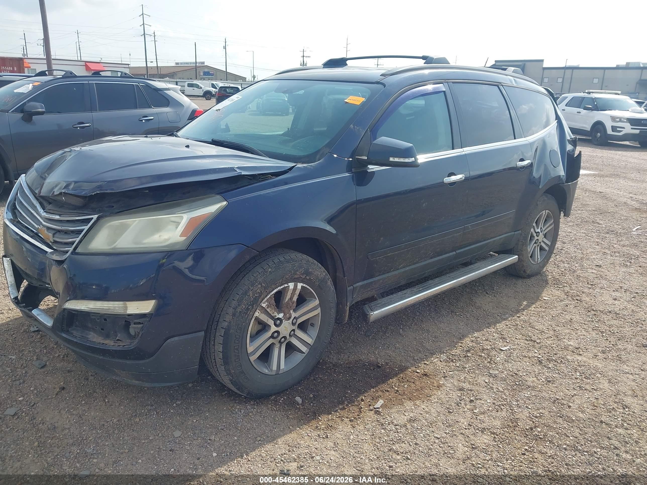 2015 Chevrolet Traverse Lt Blue vin: 1GNKRGKDXFJ122155
