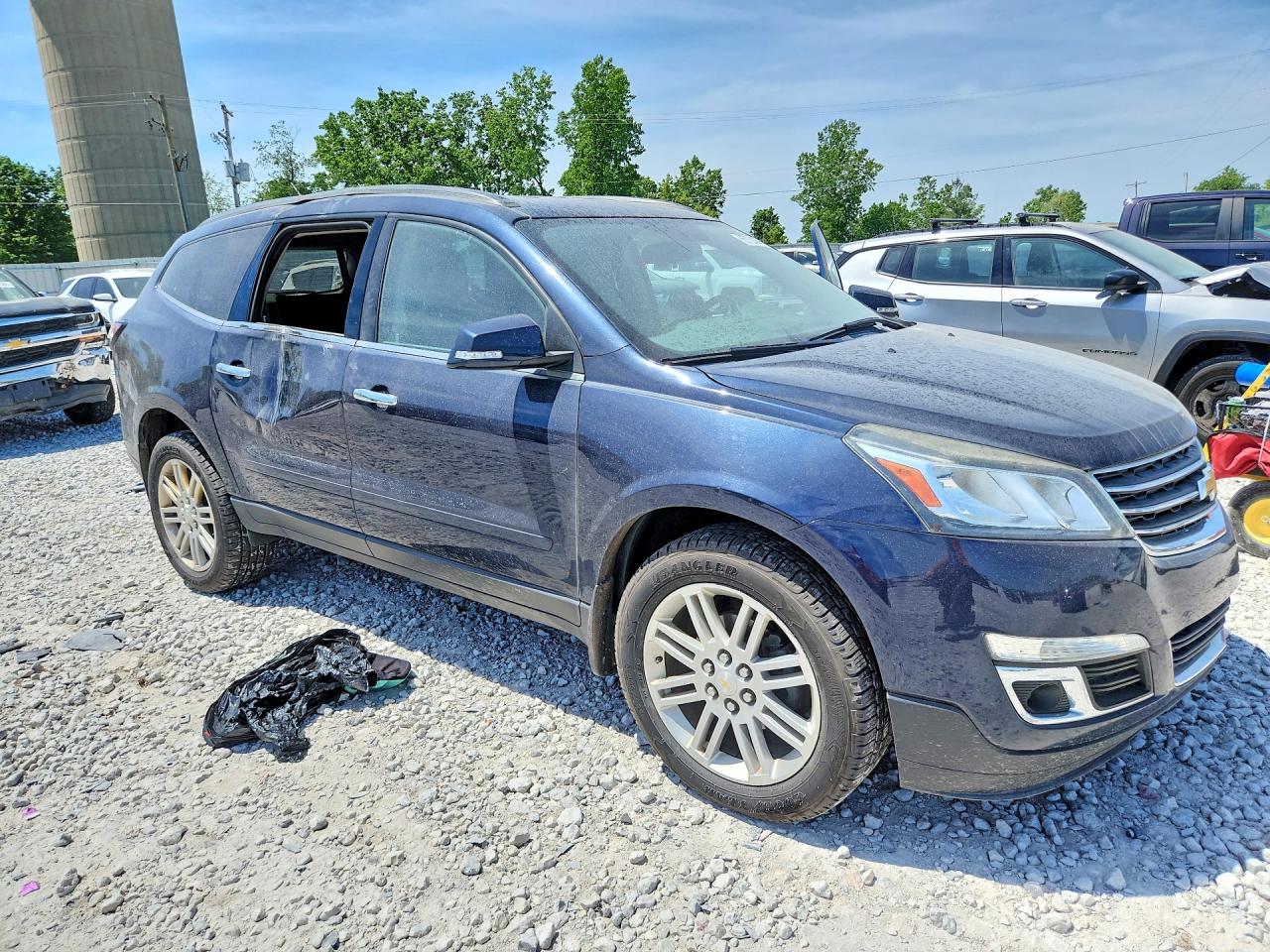 2015 Chevrolet Traverse Lt Blue vin: 1GNKRGKDXFJ167810