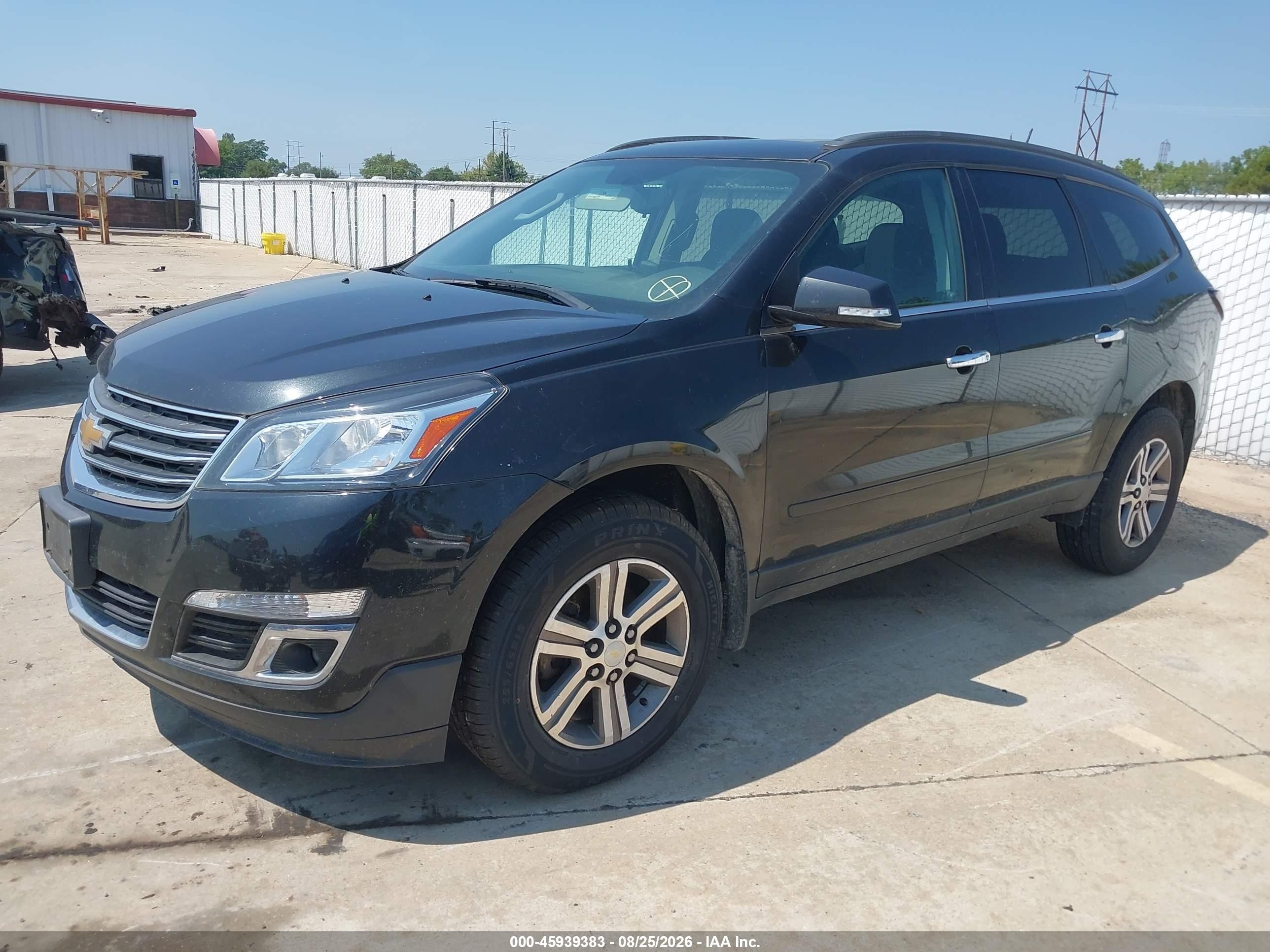 2015 Chevrolet Traverse Lt Черный vin: 1GNKRGKDXFJ171453