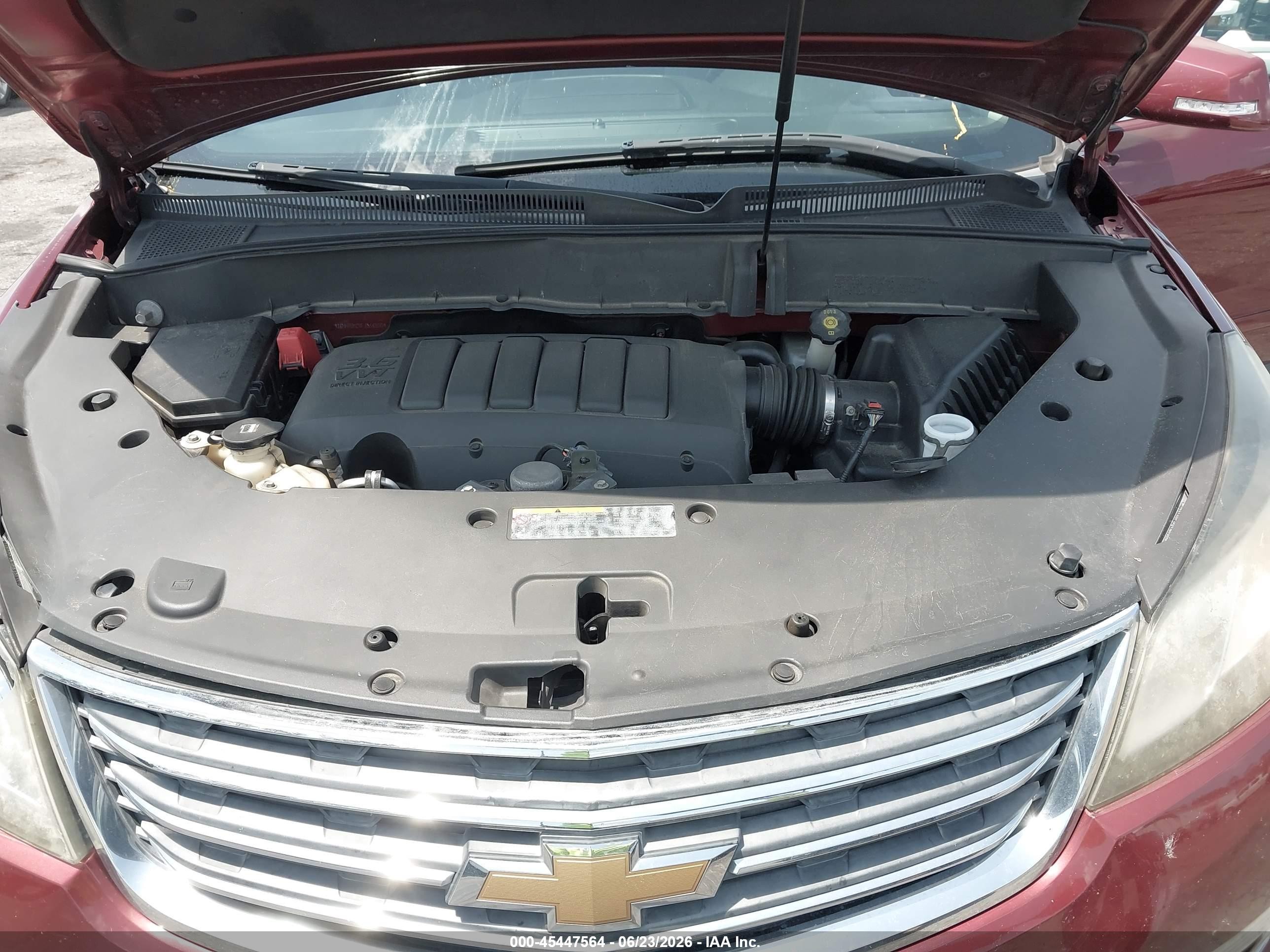 2015 Chevrolet Traverse Lt Red vin: 1GNKRGKDXFJ356800