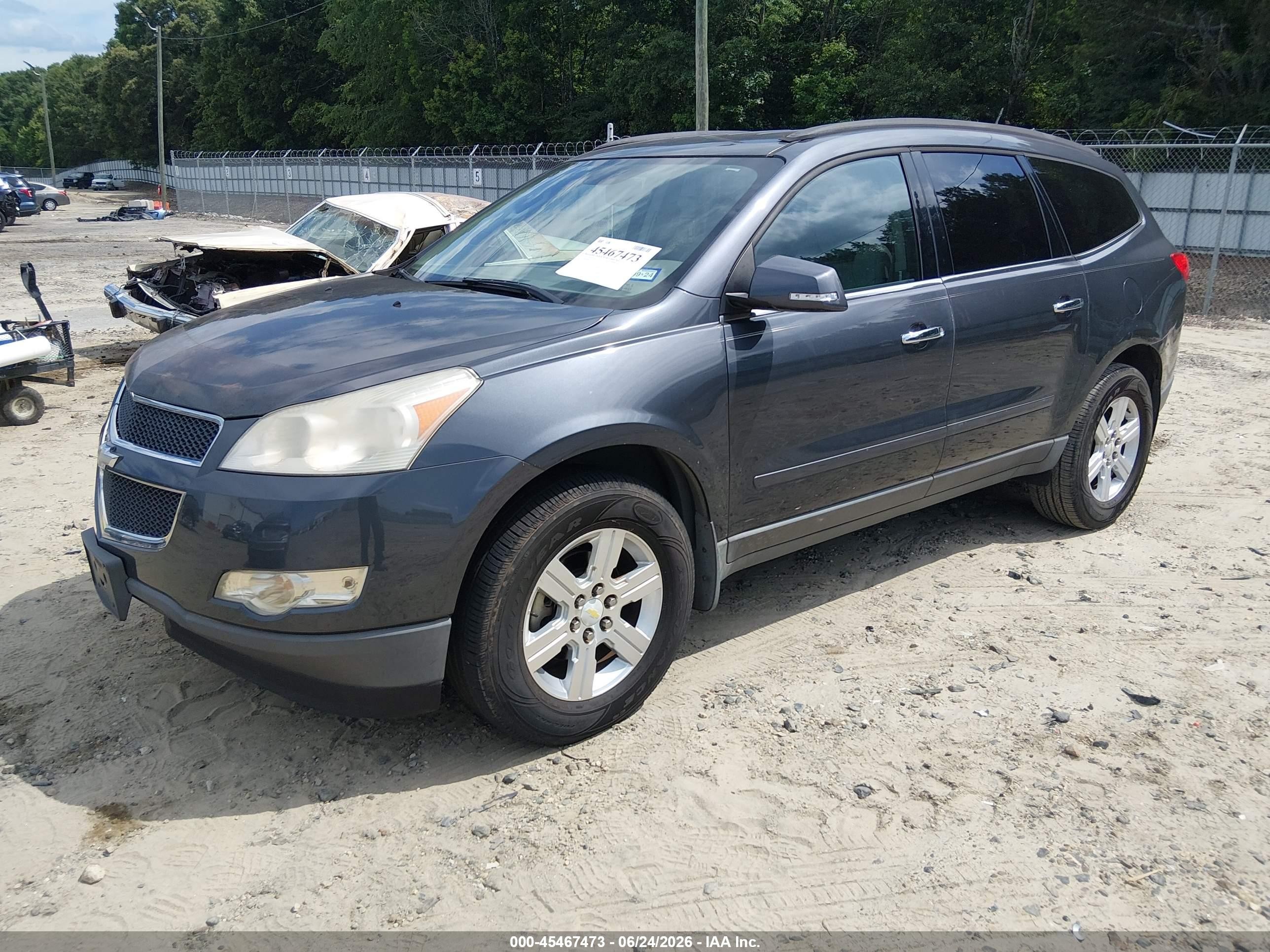 2012 Chevrolet Traverse Lt W/2lt Gray vin: 1GNKRJED0CJ277799
