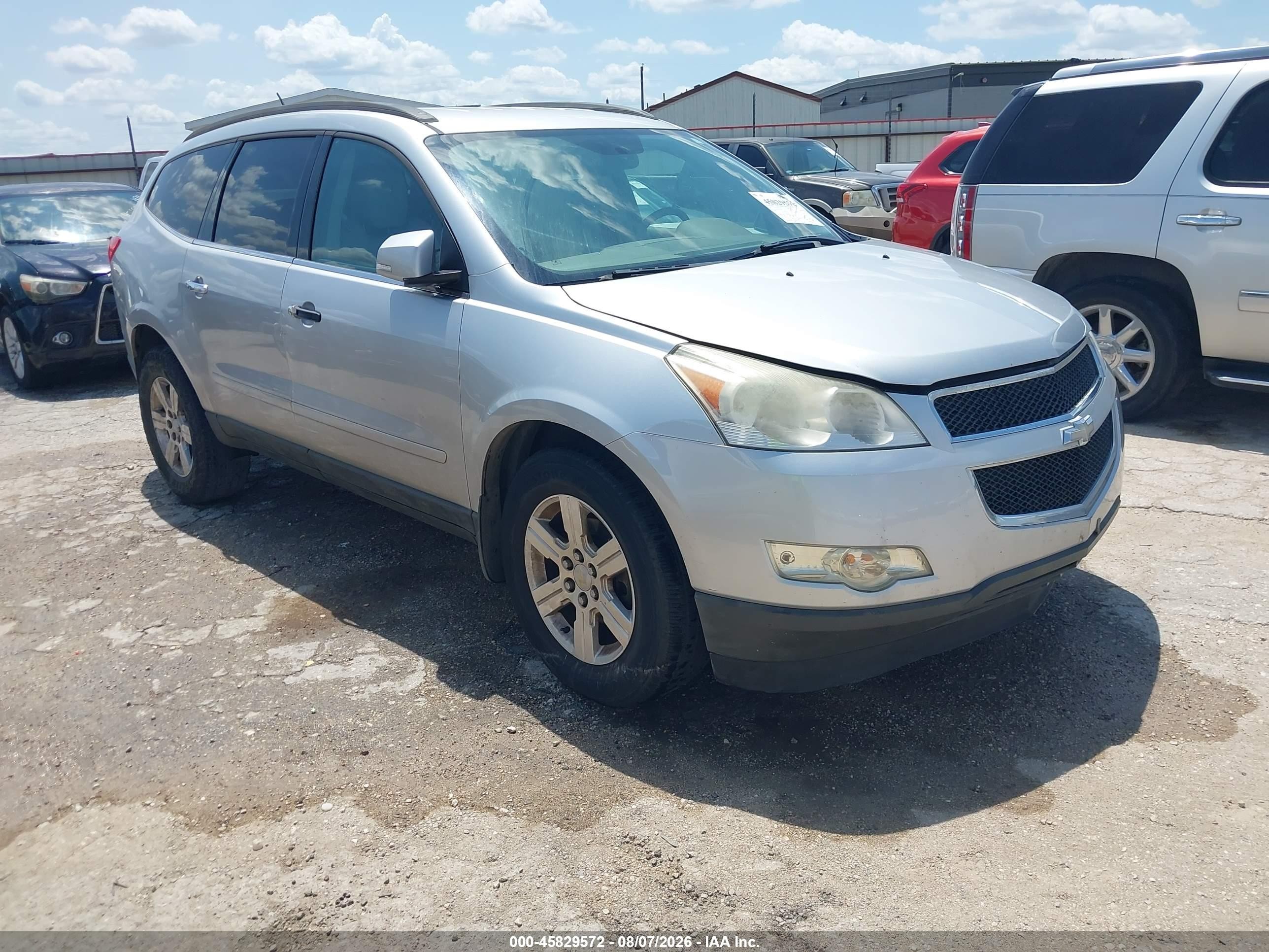2012 Chevrolet Traverse Lt W/2lt Silver vin: 1GNKRJED2CJ341289
