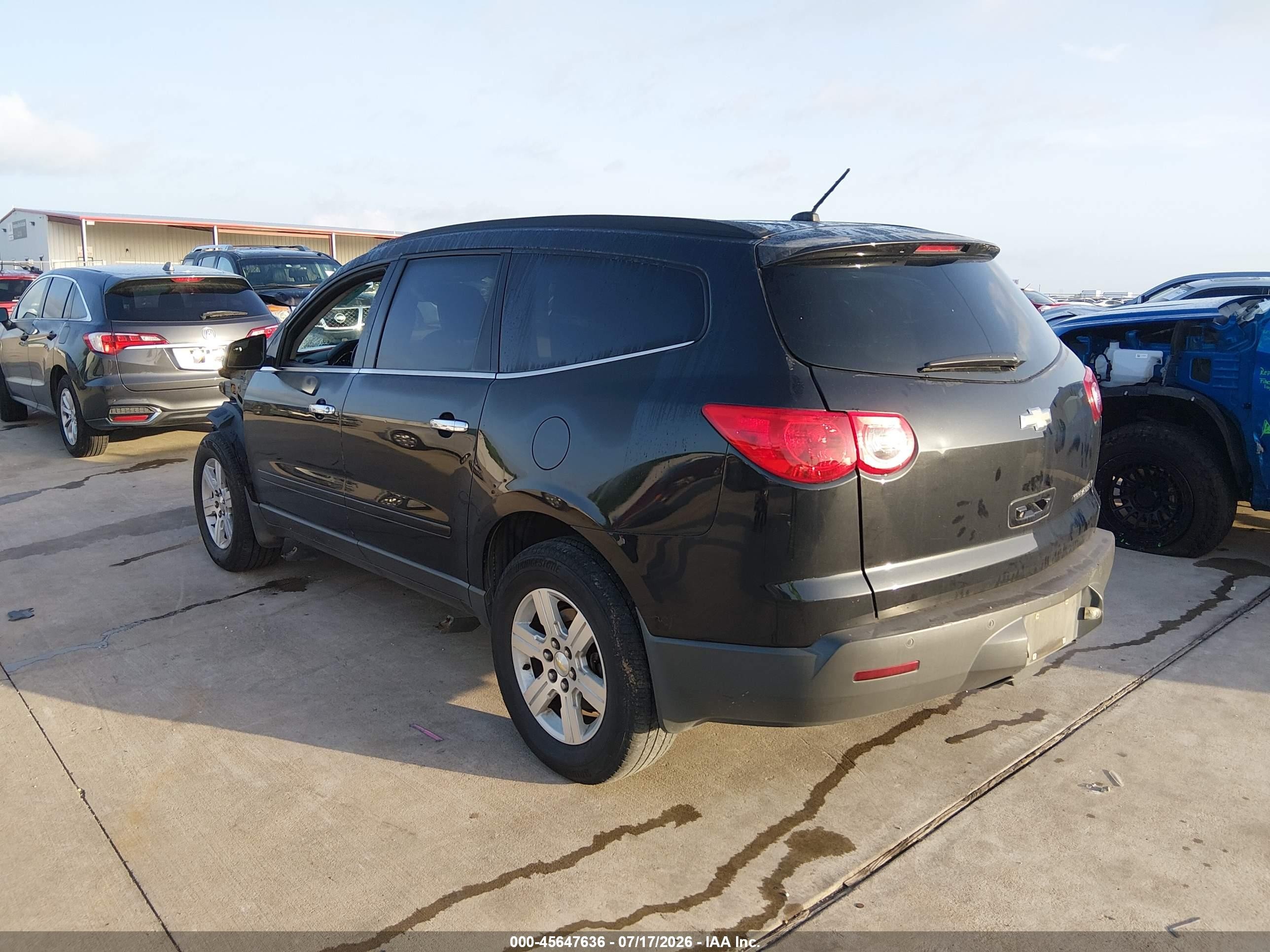 2012 Chevrolet Traverse 2lt Black vin: 1GNKRJED3CJ125239