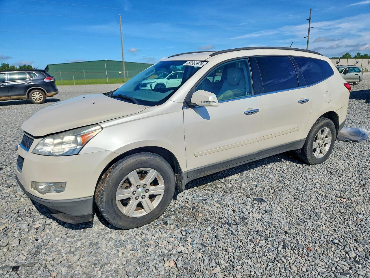 2012 Chevrolet Traverse Lt White vin: 1GNKRJED3CJ361552
