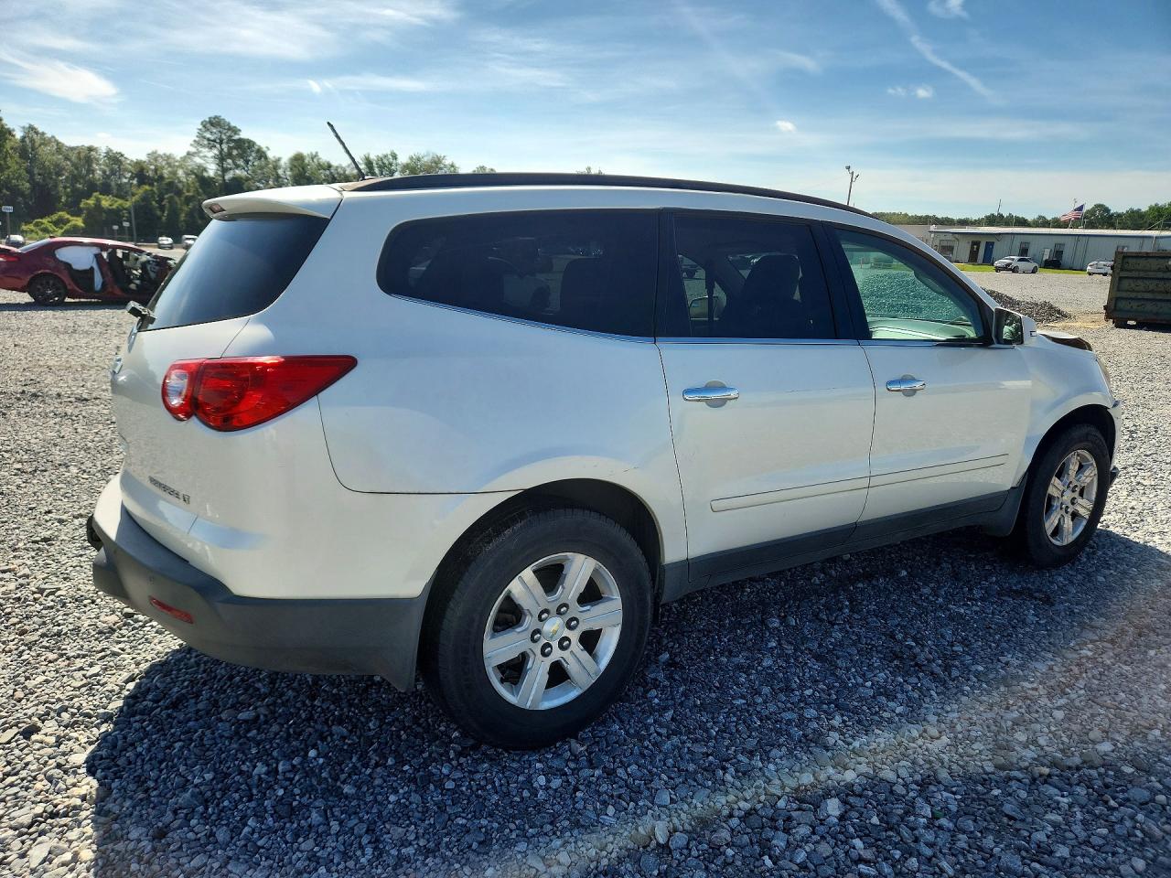 2012 Chevrolet Traverse Lt White vin: 1GNKRJED3CJ361552