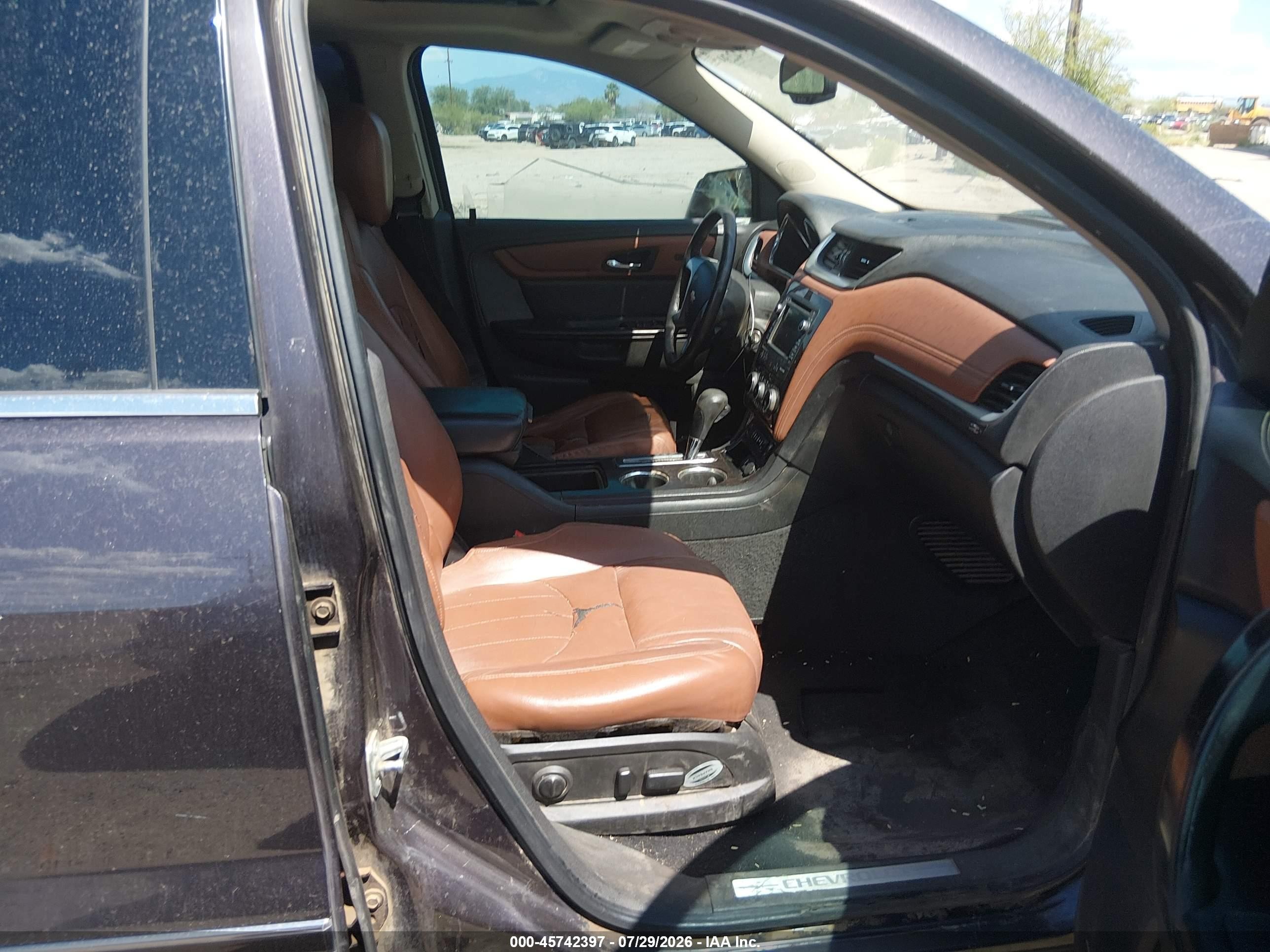 2015 Chevrolet Traverse Ltz Dark Brown vin: 1GNKRJKD0FJ337752