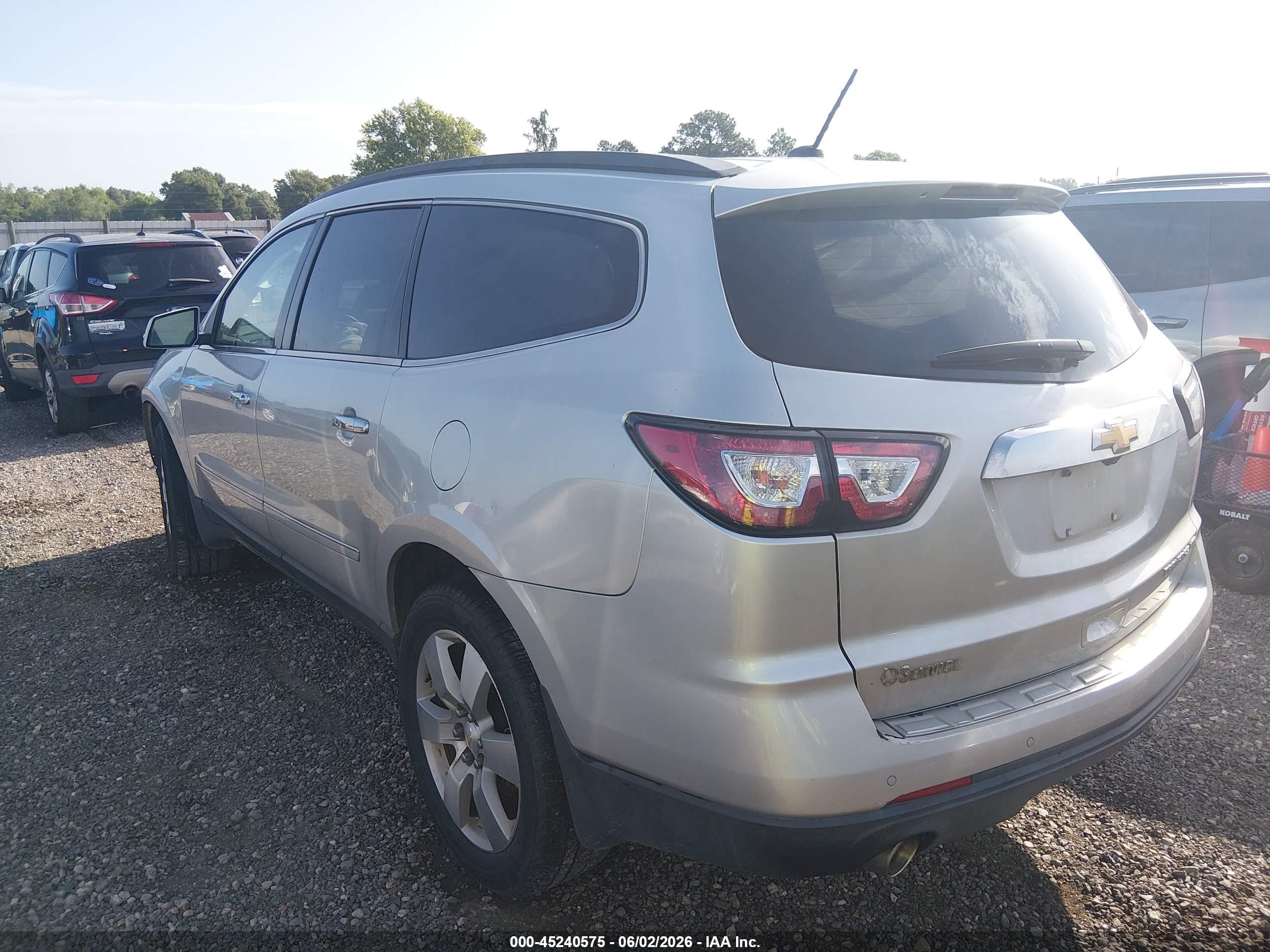 2015 Chevrolet Traverse Ltz Silver vin: 1GNKRJKD3FJ320282