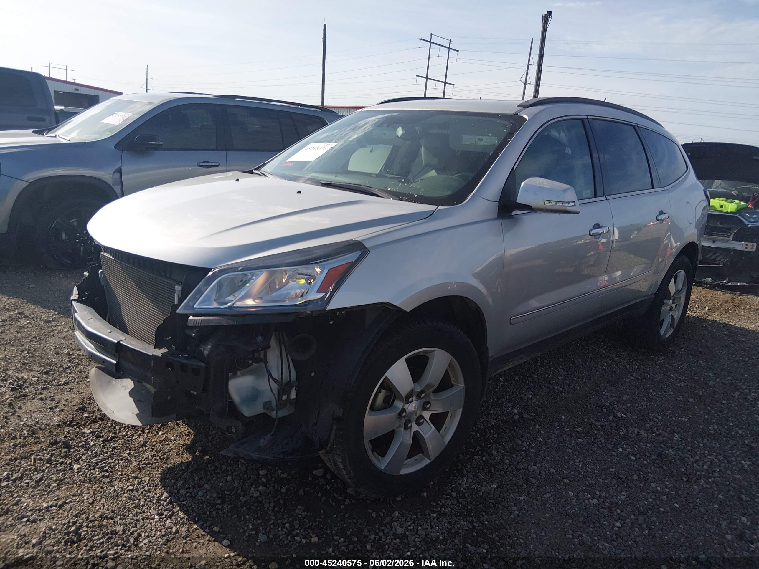 2015 Chevrolet Traverse Ltz Silver vin: 1GNKRJKD3FJ320282