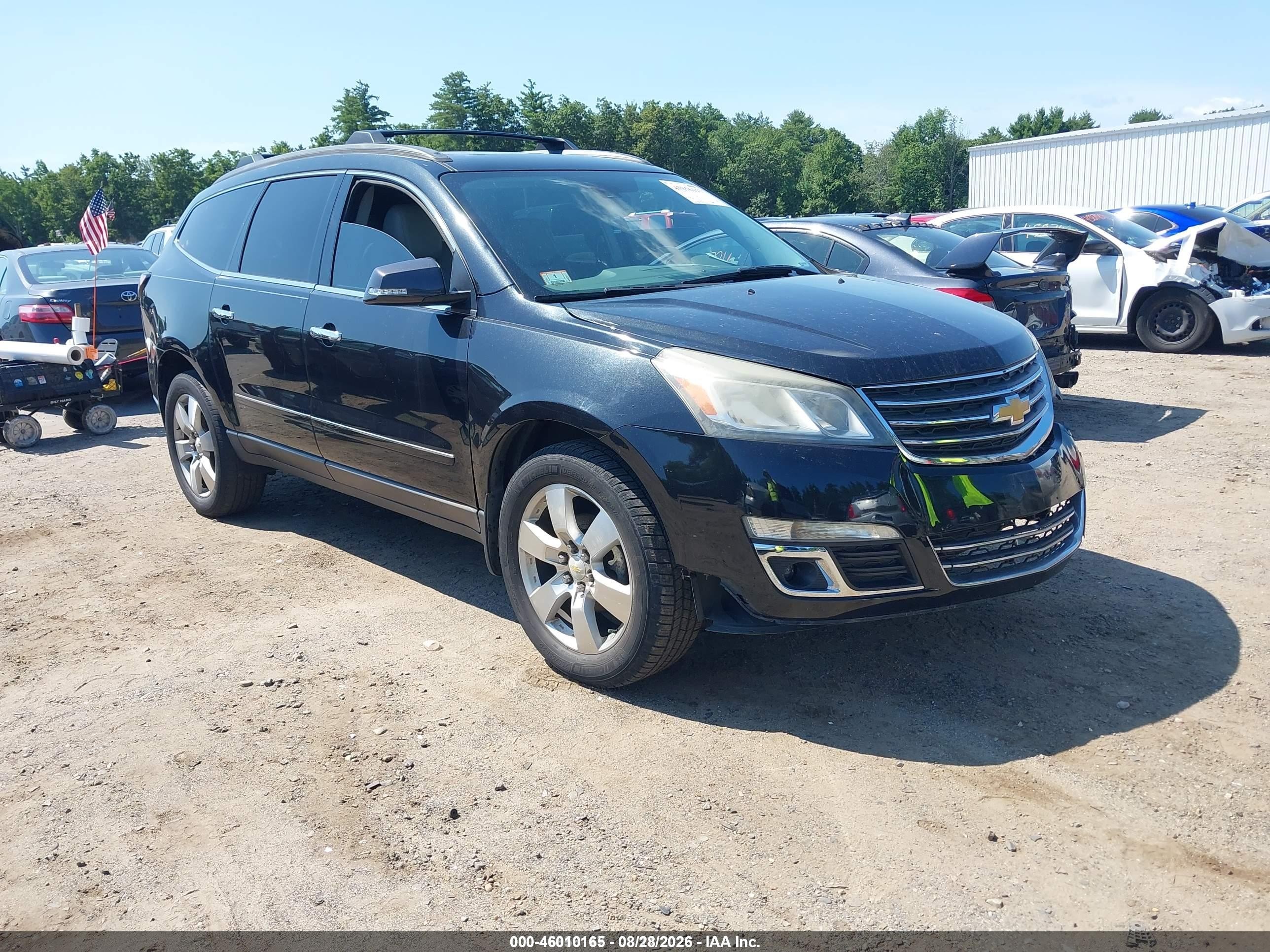 2015 Chevrolet Traverse Ltz Black vin: 1GNKRJKD5FJ232673