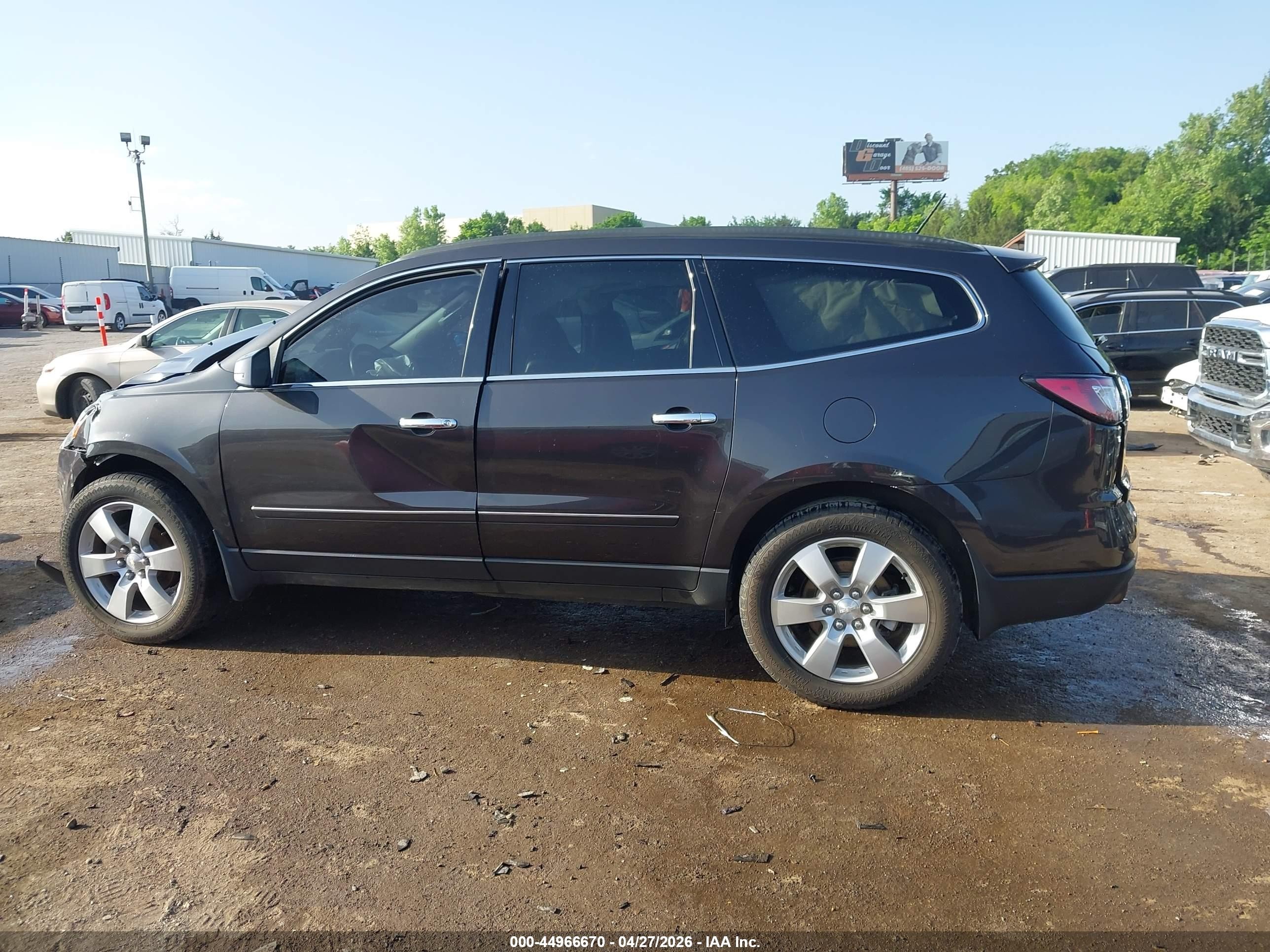 2015 Chevrolet Traverse Ltz Black vin: 1GNKRJKD6FJ389743