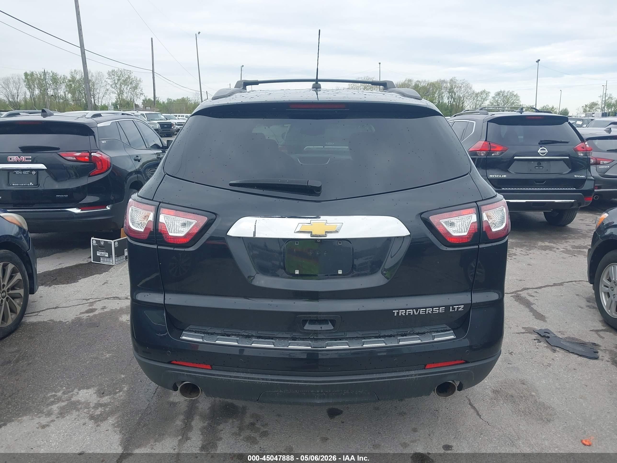 2015 Chevrolet Traverse Ltz Черный vin: 1GNKRJKD7FJ309494