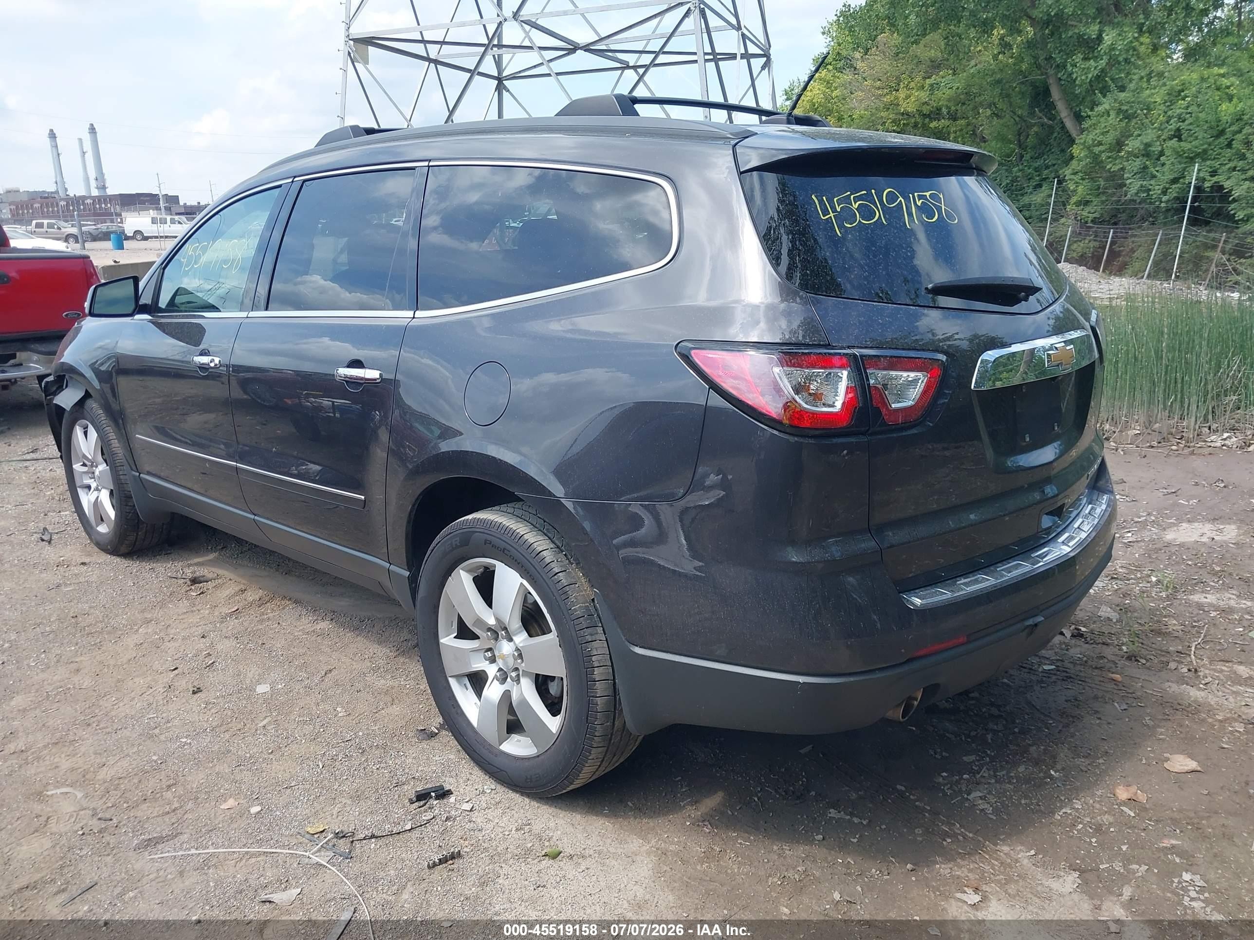 2015 Chevrolet Traverse Ltz Gray vin: 1GNKRJKD7FJ365239
