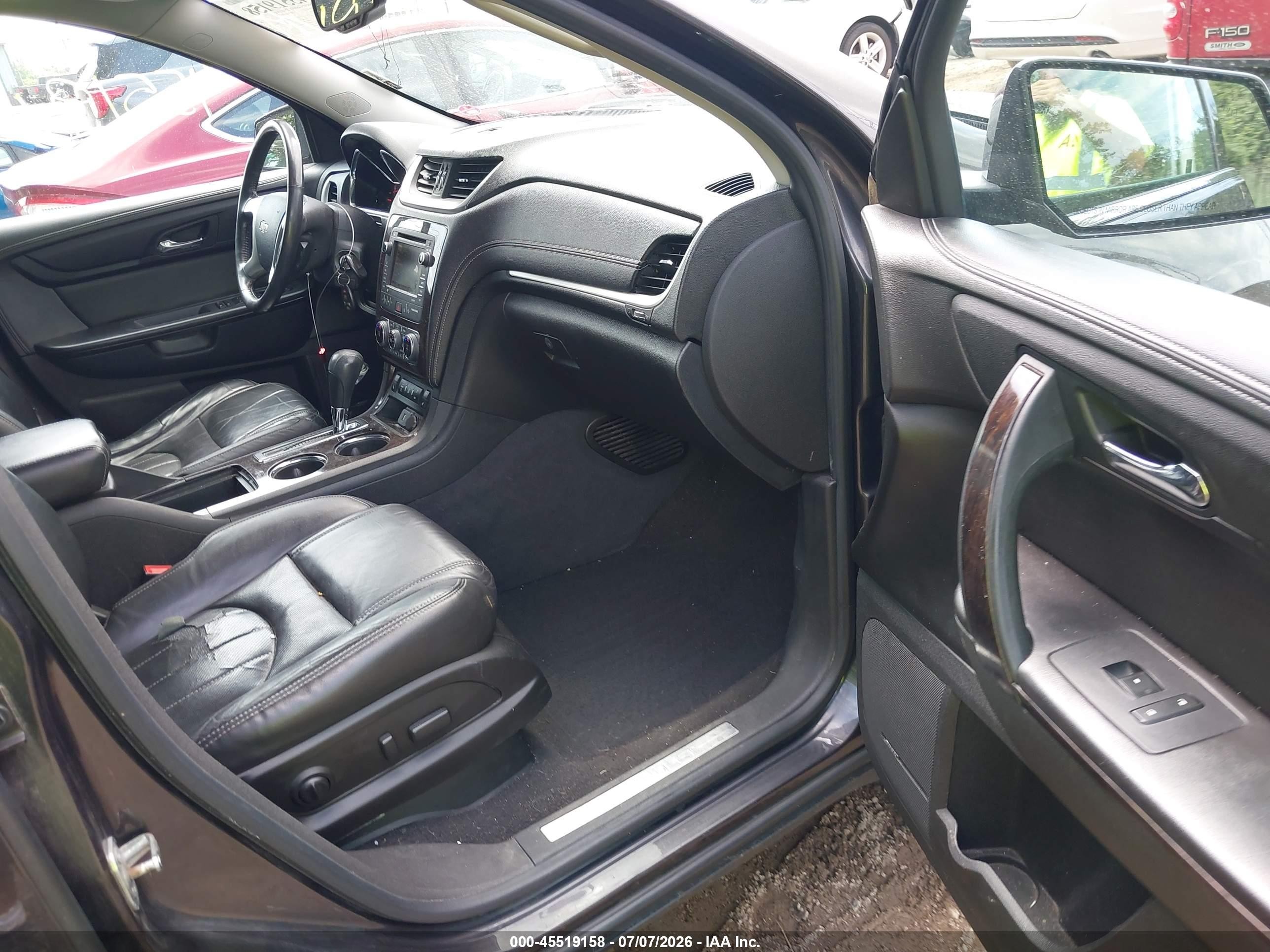 2015 Chevrolet Traverse Ltz Gray vin: 1GNKRJKD7FJ365239