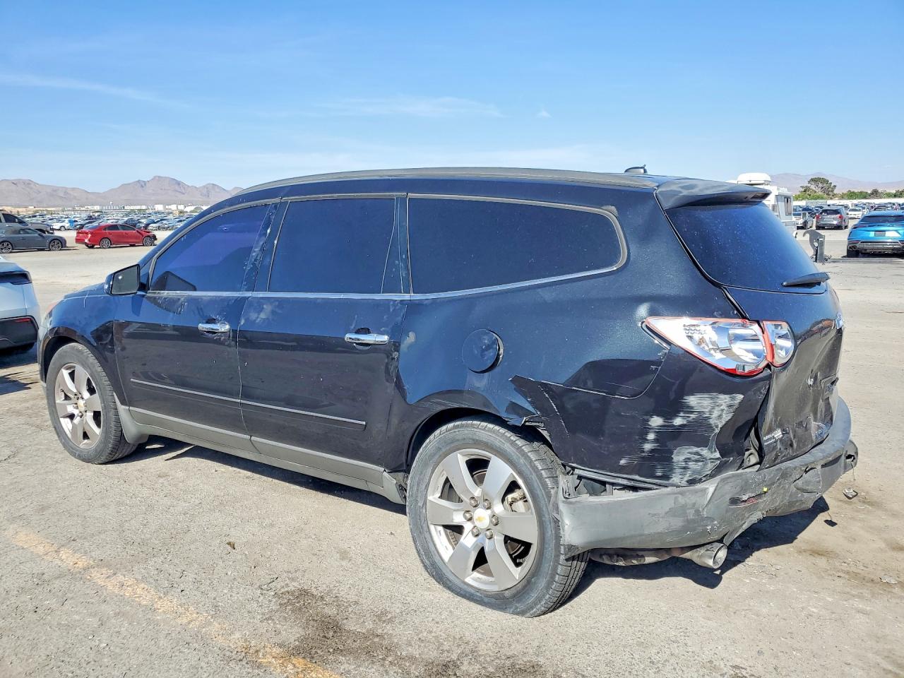 2012 Chevrolet Traverse Ltz Black vin: 1GNKRLED1CJ404443