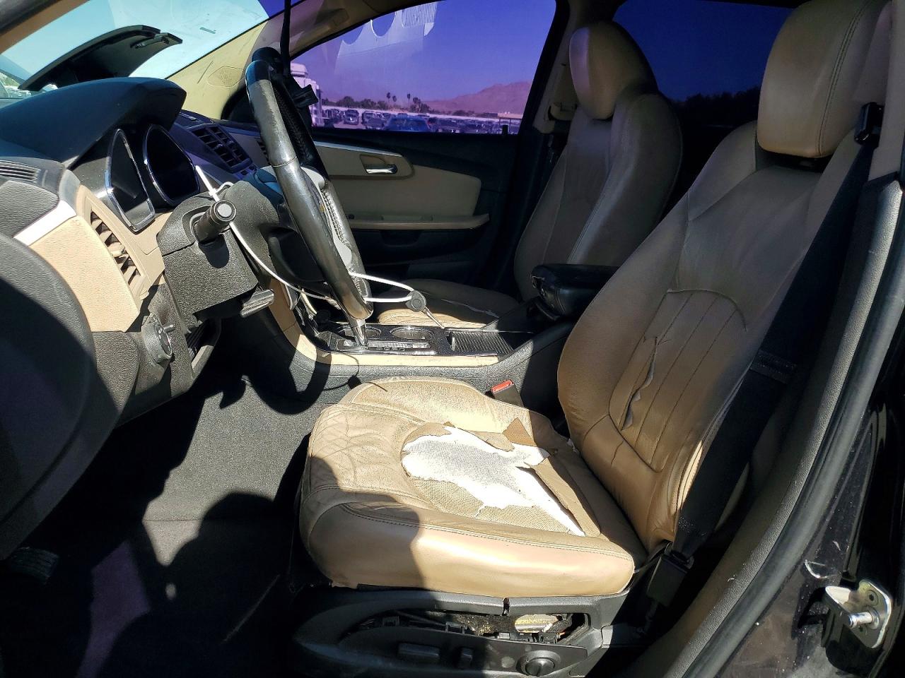 2012 Chevrolet Traverse Ltz Black vin: 1GNKRLED1CJ404443