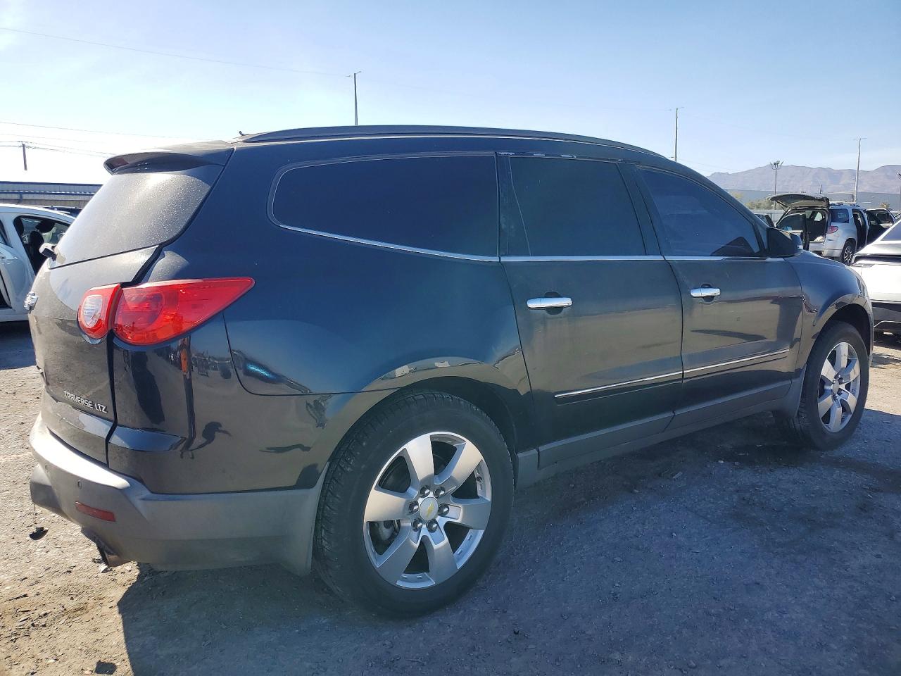 2012 Chevrolet Traverse Ltz Black vin: 1GNKRLED1CJ404443