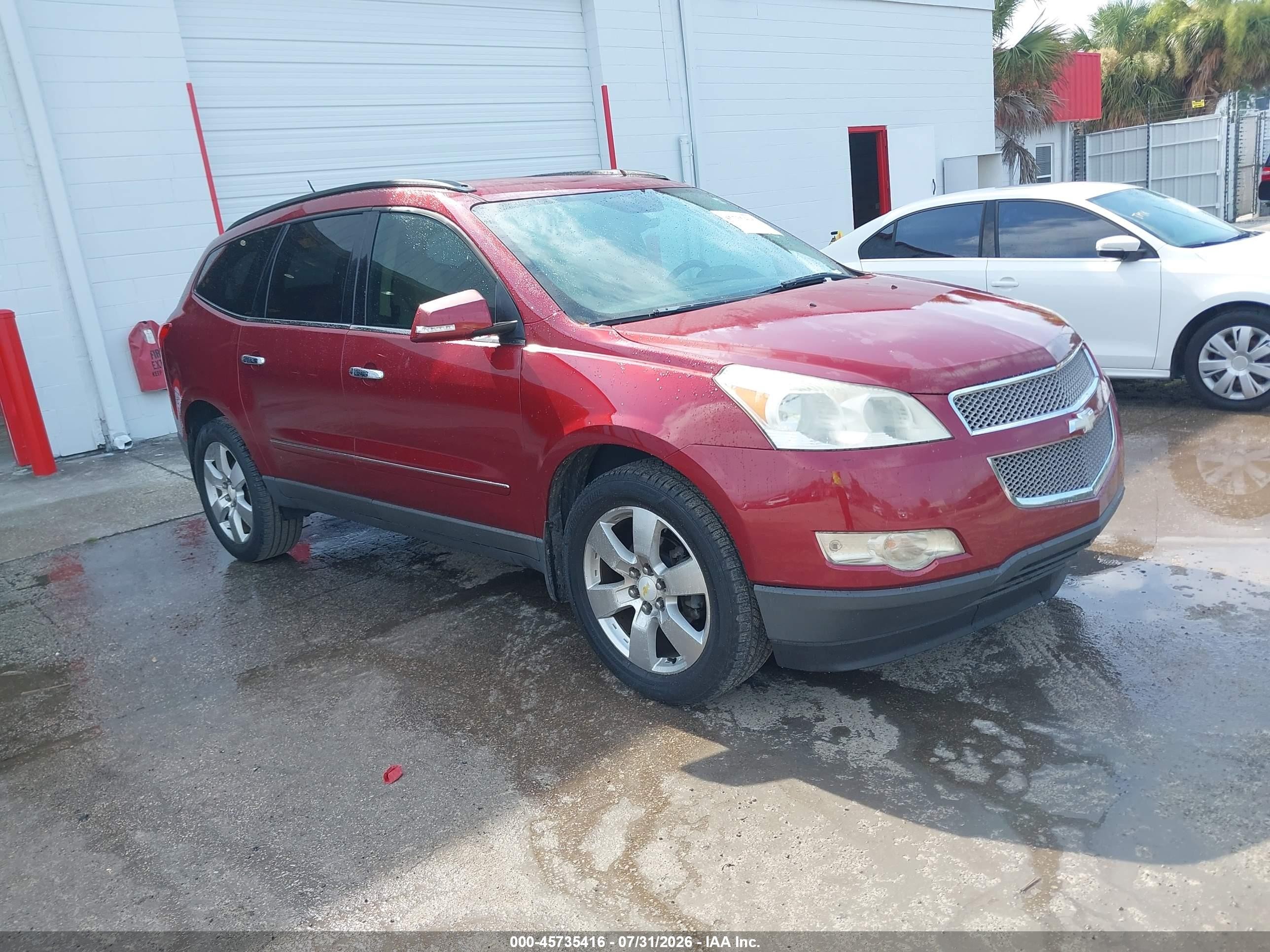 2011 Chevrolet Traverse Ltz Red vin: 1GNKRLED2BJ265163