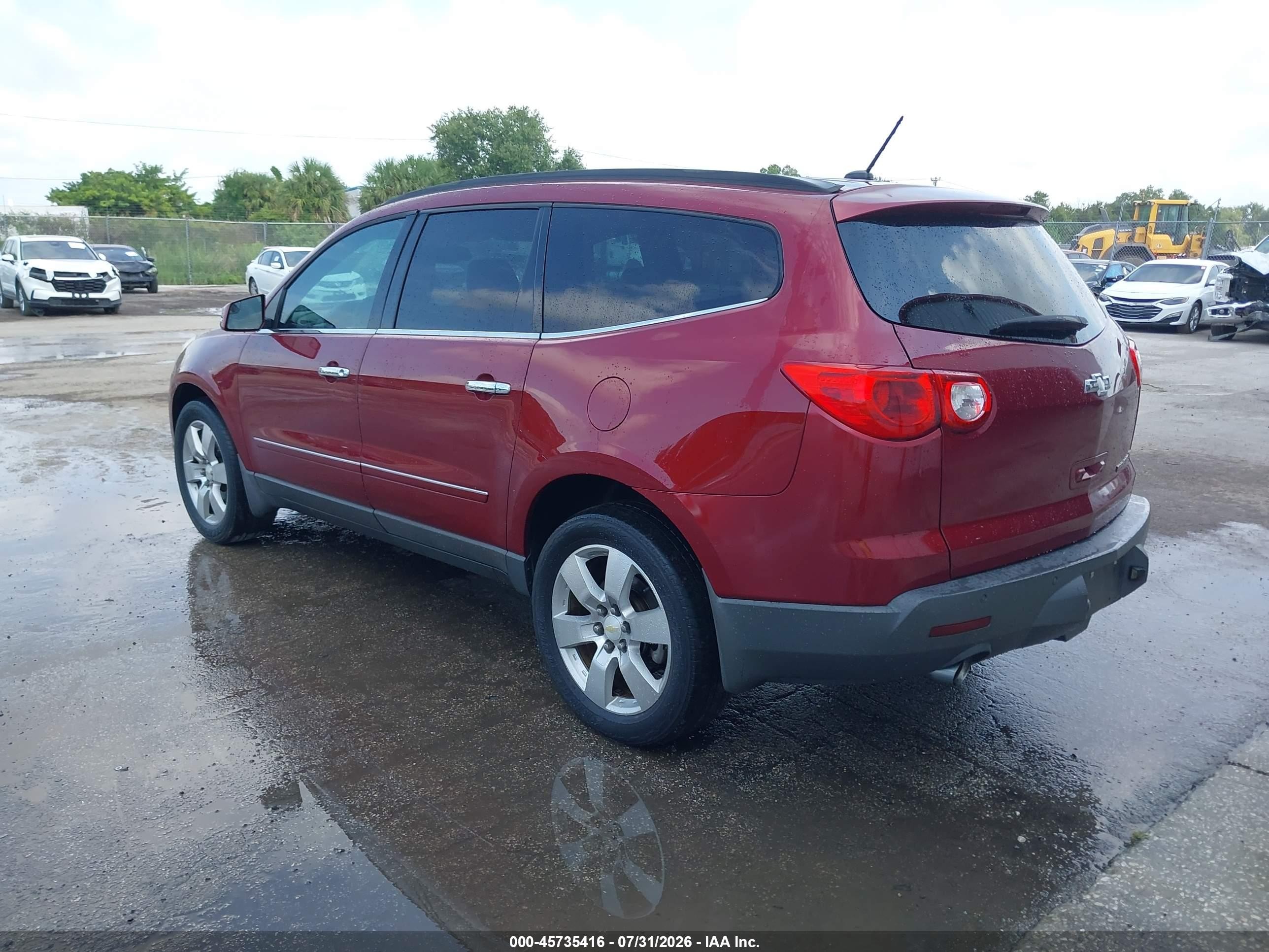 2011 Chevrolet Traverse Ltz Красный vin: 1GNKRLED2BJ265163