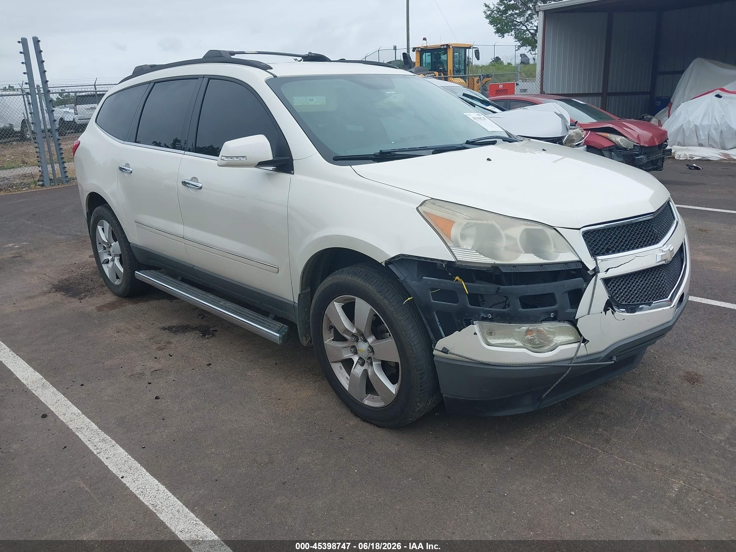 2012 Chevrolet Traverse Ltz White vin: 1GNKRLED2CJ294891