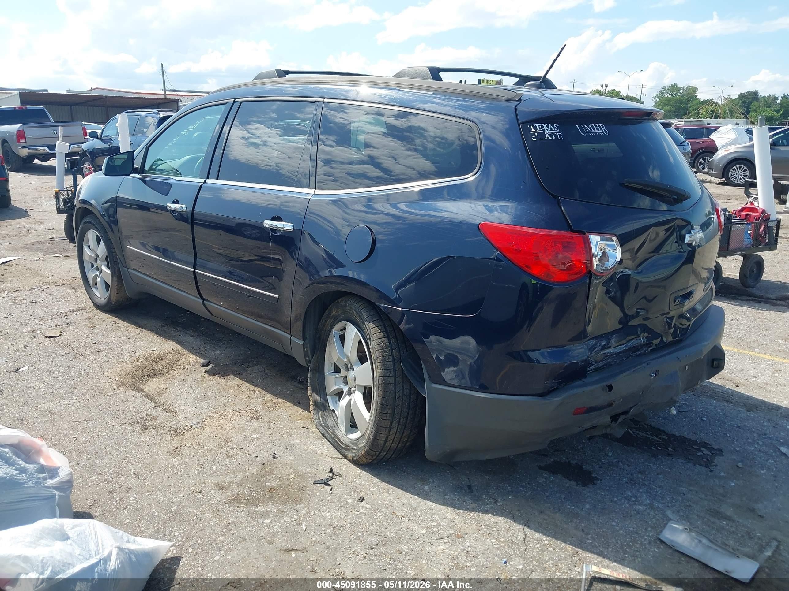 2012 Chevrolet Traverse Ltz Dark Blue vin: 1GNKRLED2CJ316629