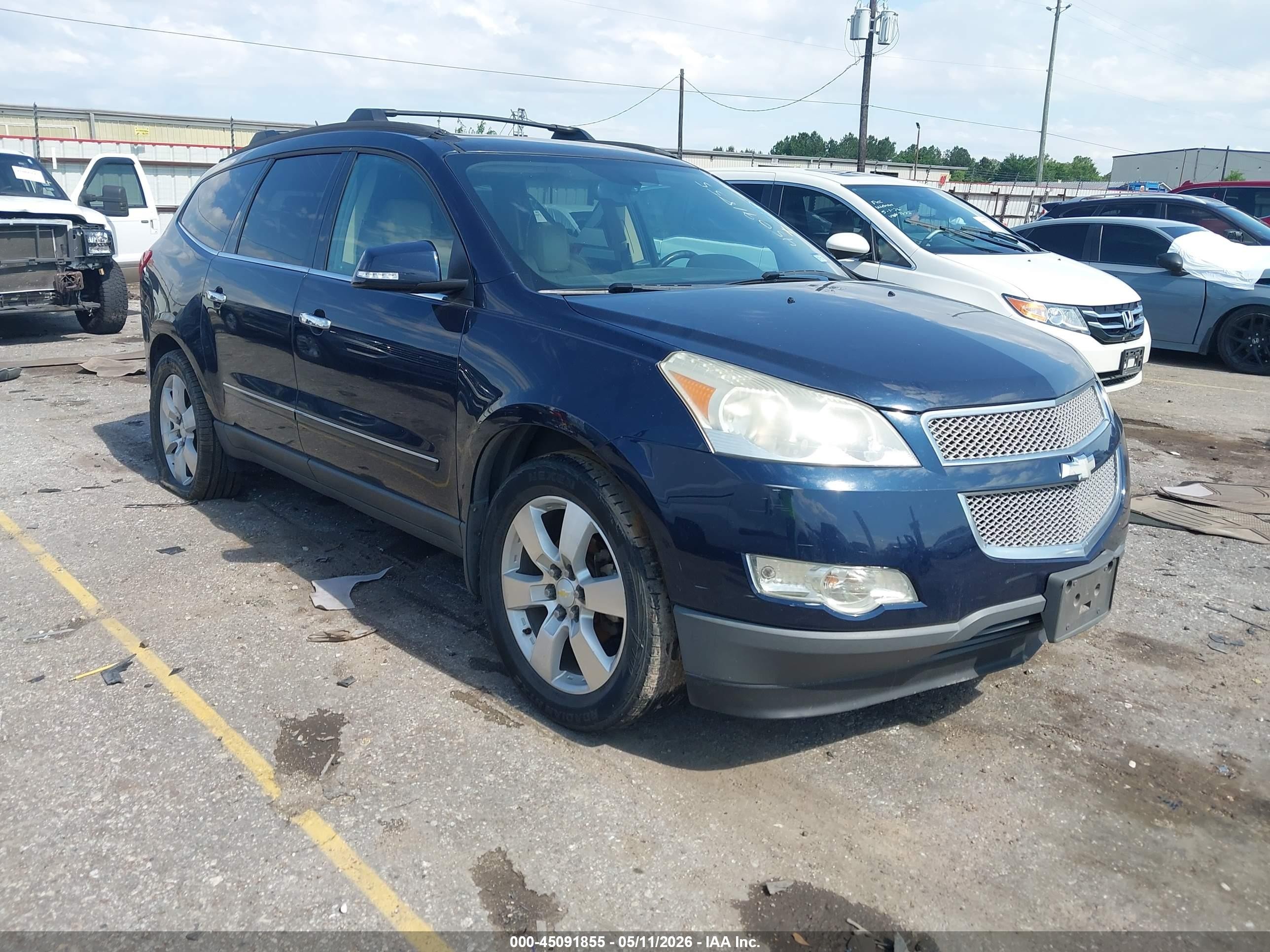 2012 Chevrolet Traverse Ltz Dark Blue vin: 1GNKRLED2CJ316629