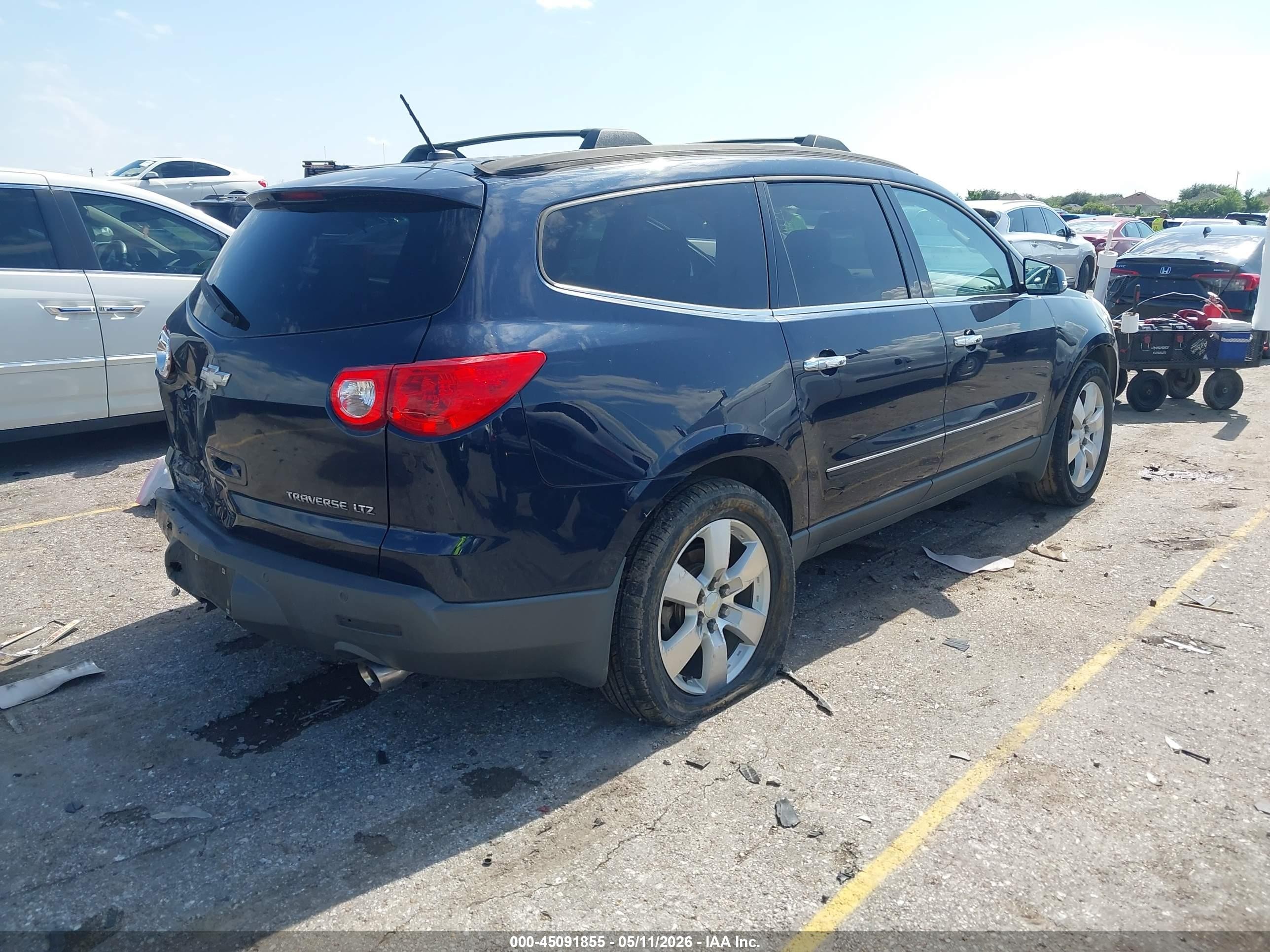 2012 Chevrolet Traverse Ltz Dark Blue vin: 1GNKRLED2CJ316629