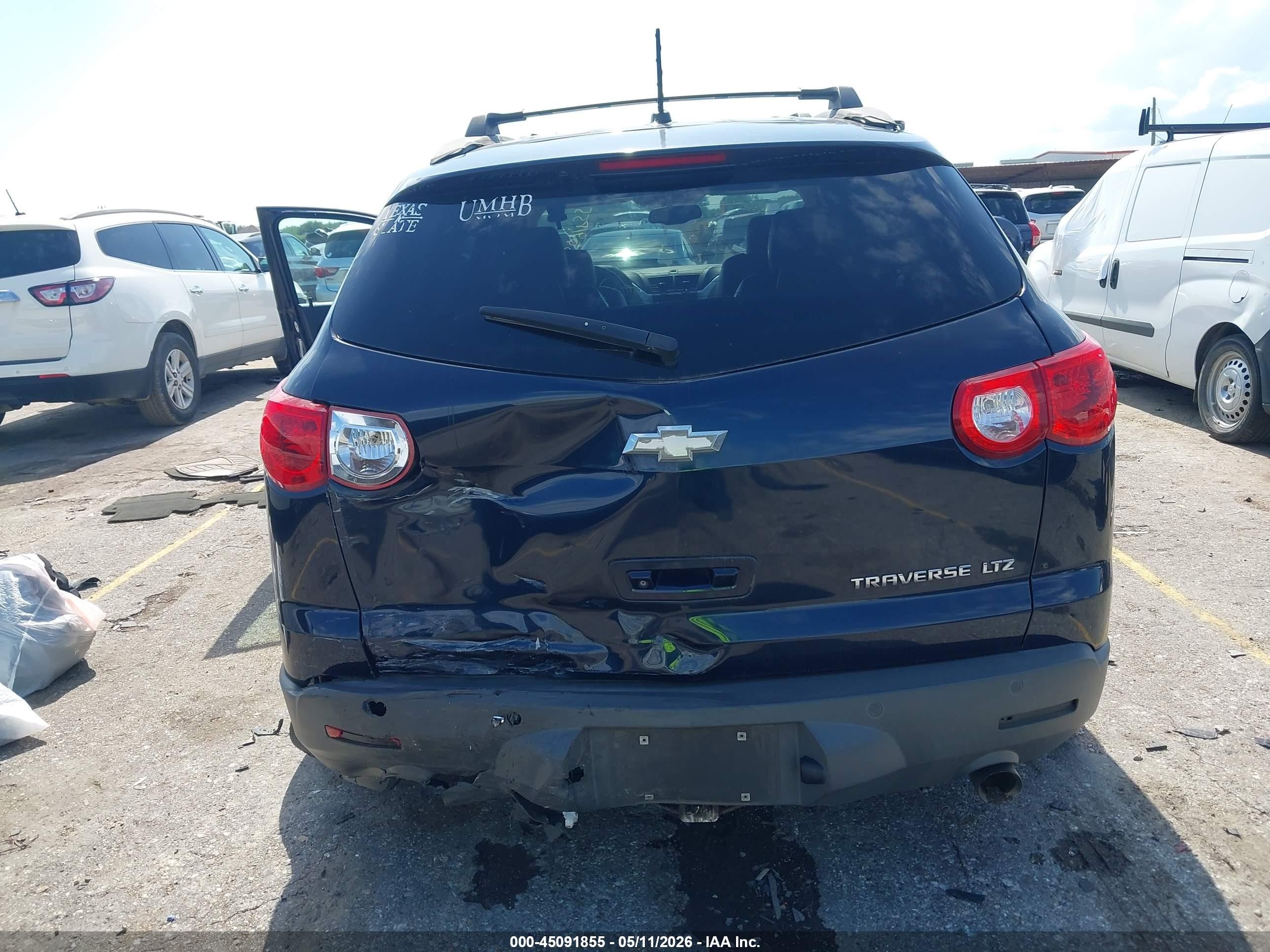 2012 Chevrolet Traverse Ltz Dark Blue vin: 1GNKRLED2CJ316629