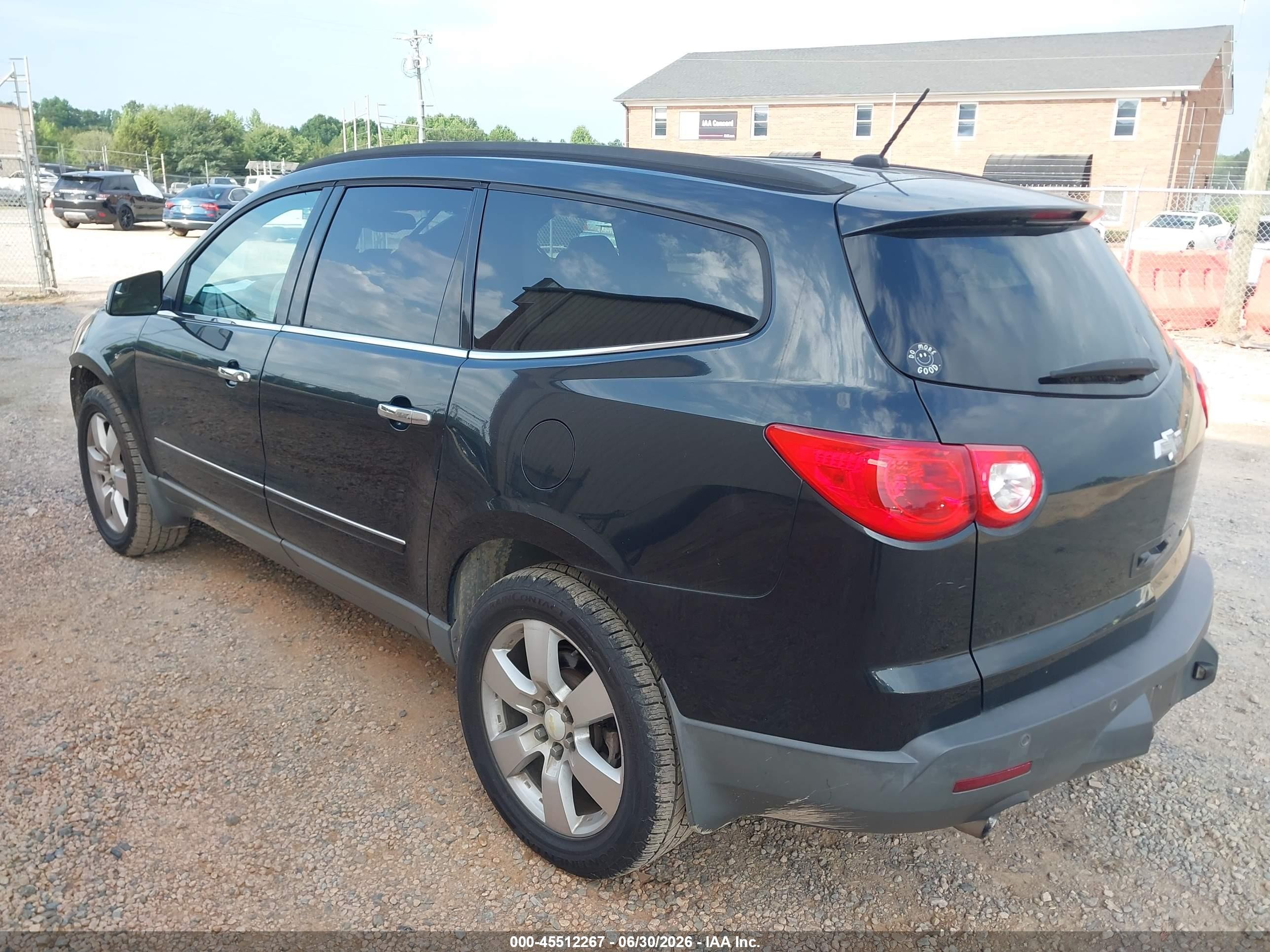 2011 Chevrolet Traverse Ltz Black vin: 1GNKRLED4BJ242161