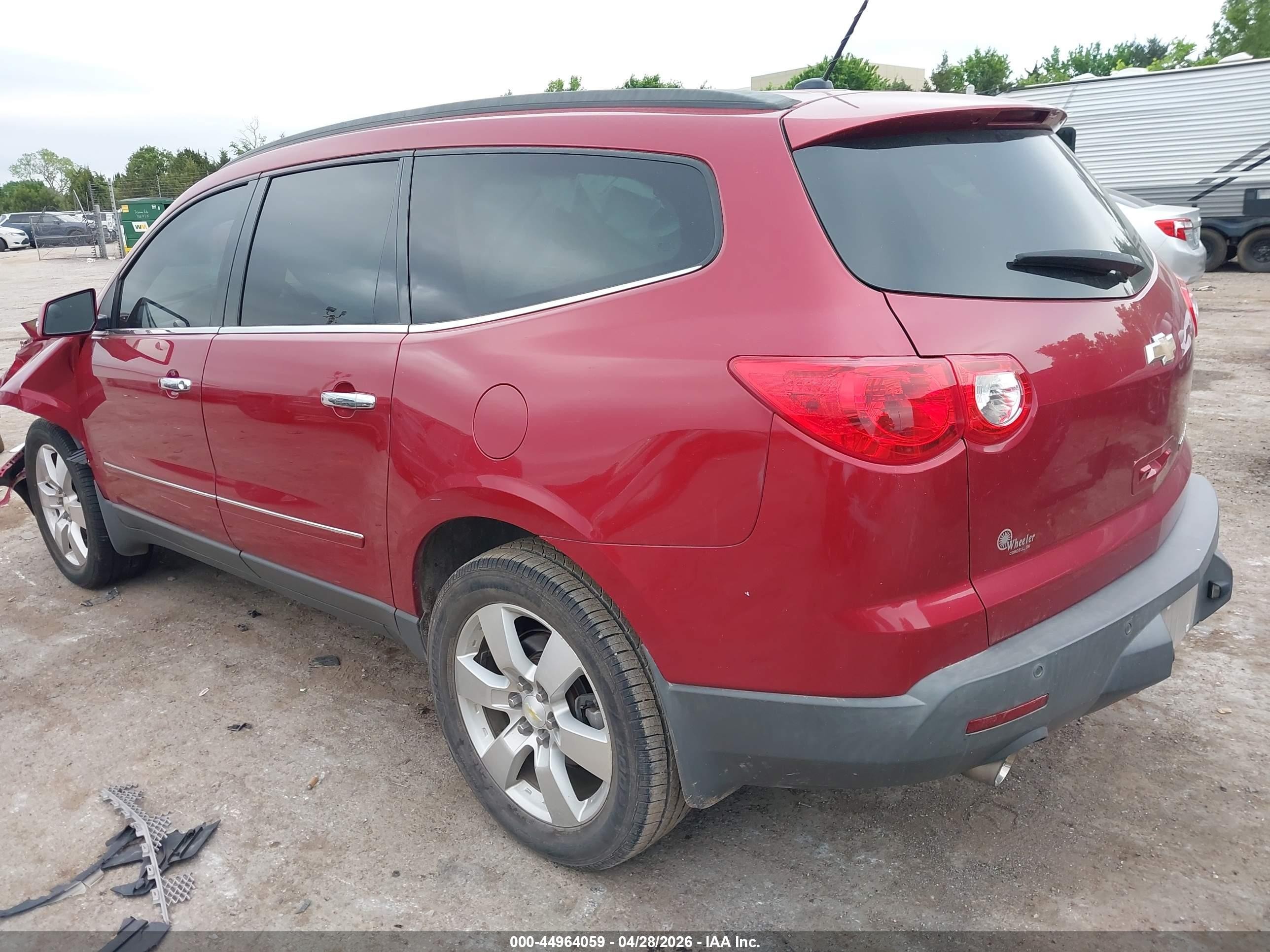 2012 Chevrolet Traverse Ltz Red vin: 1GNKRLED5CJ376582