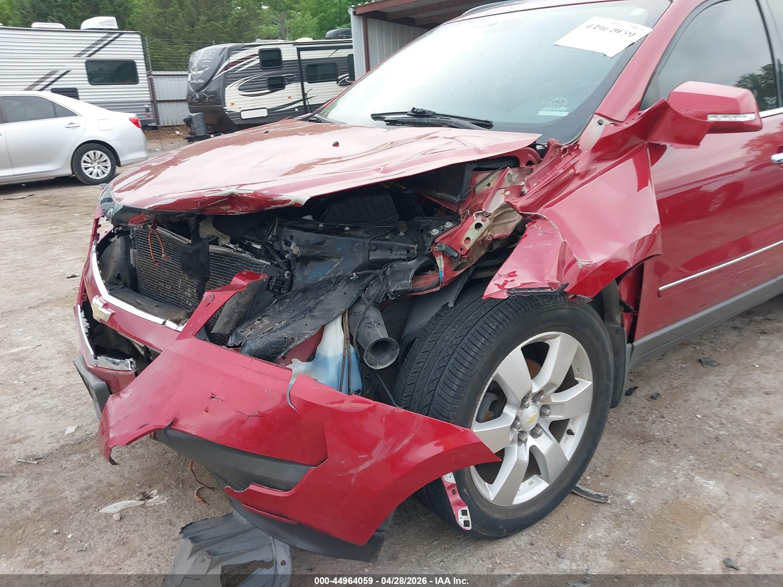 2012 Chevrolet Traverse Ltz Red vin: 1GNKRLED5CJ376582