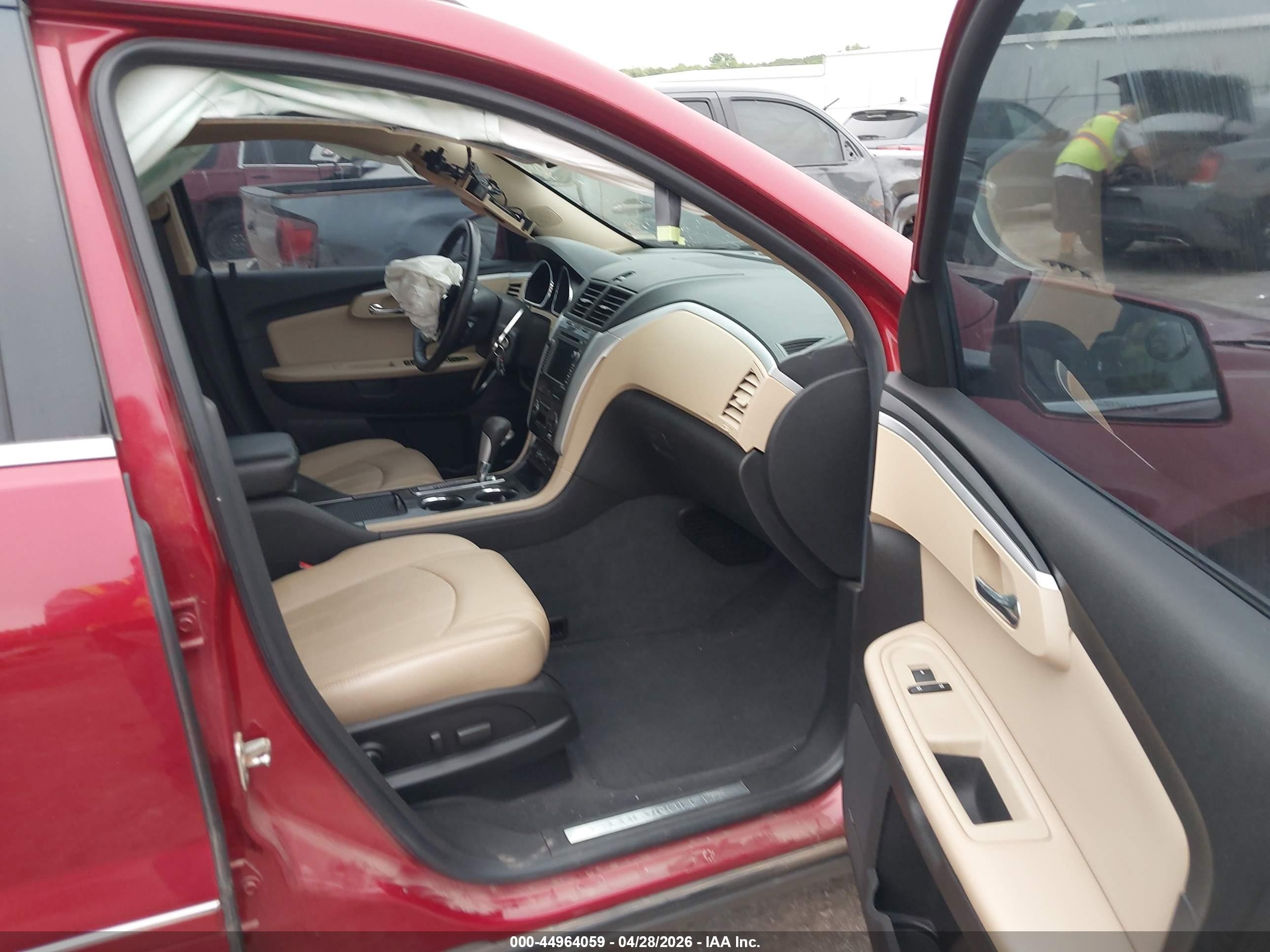 2012 Chevrolet Traverse Ltz Red vin: 1GNKRLED5CJ376582