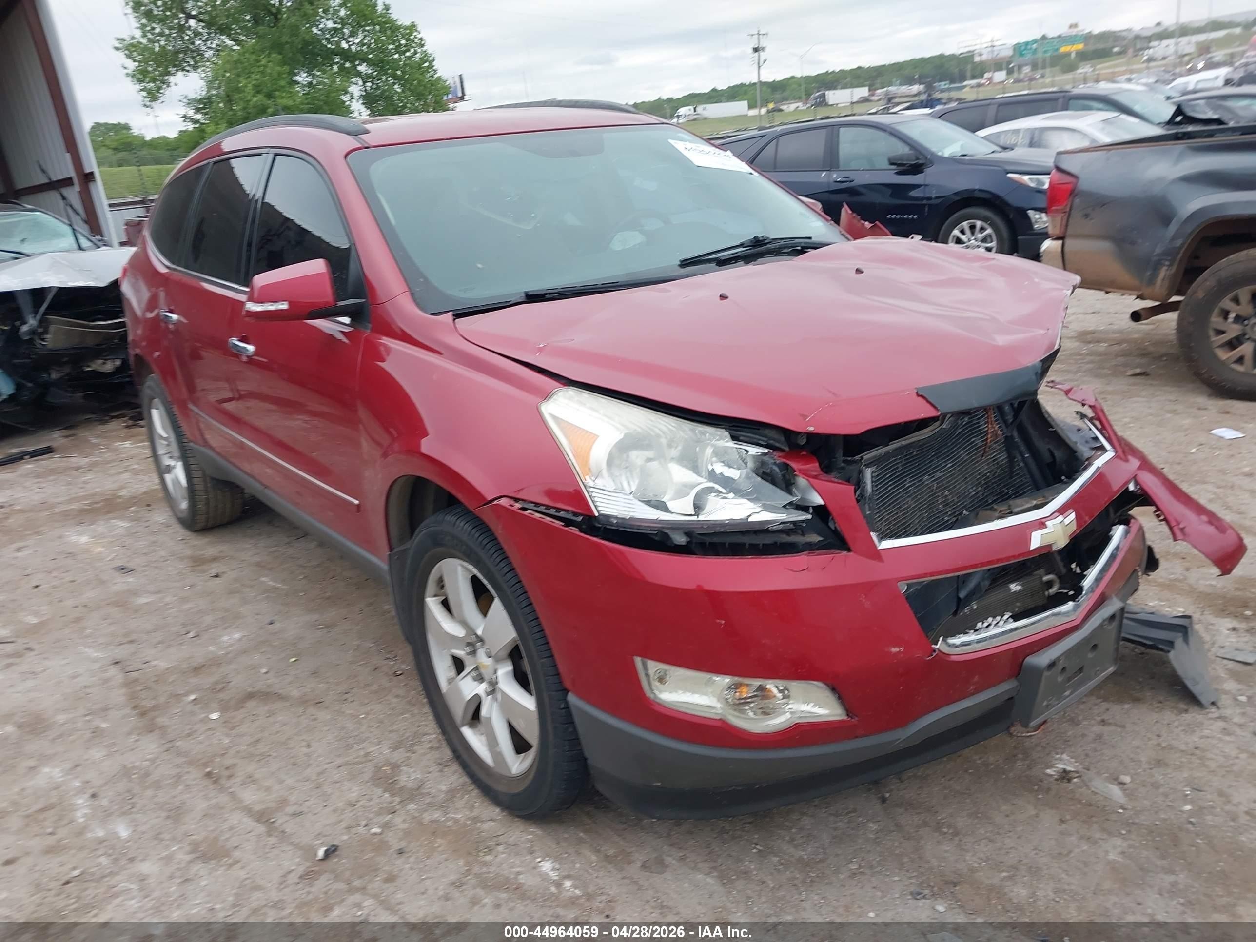 2012 Chevrolet Traverse Ltz Red vin: 1GNKRLED5CJ376582