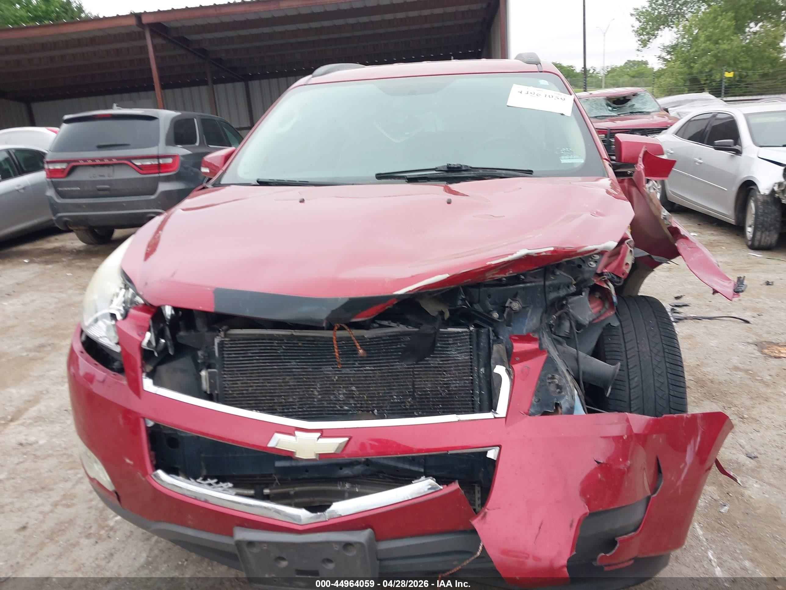 2012 Chevrolet Traverse Ltz Red vin: 1GNKRLED5CJ376582