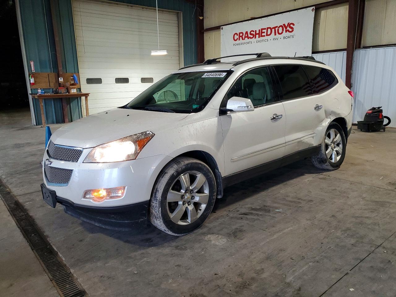 2011 Chevrolet Traverse Ltz White vin: 1GNKRLED6BJ350846