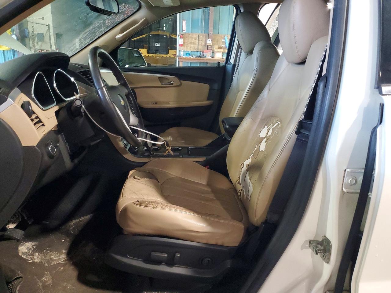 2011 Chevrolet Traverse Ltz White vin: 1GNKRLED6BJ350846